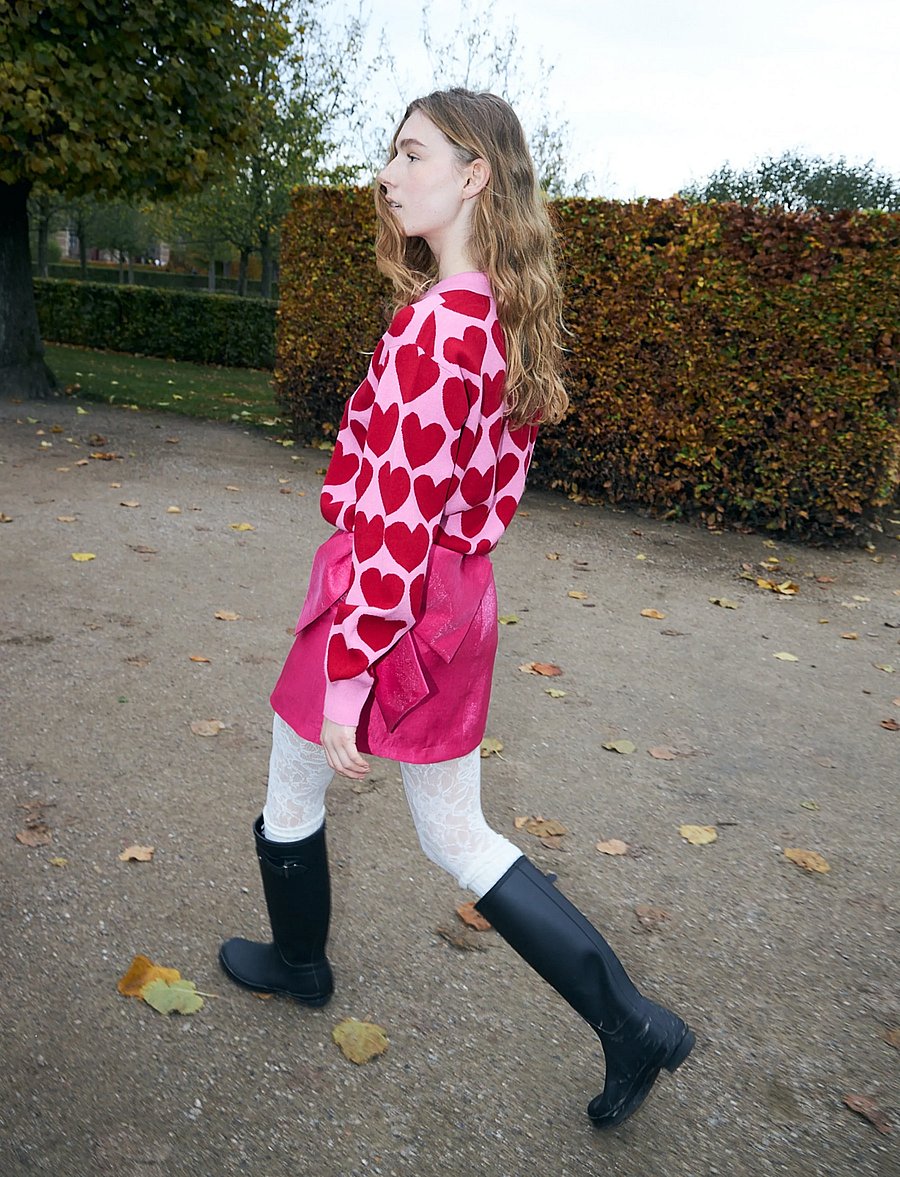 crās - Lovemycras Pullover - striktrøjer - 4016 pink hearts - 3
