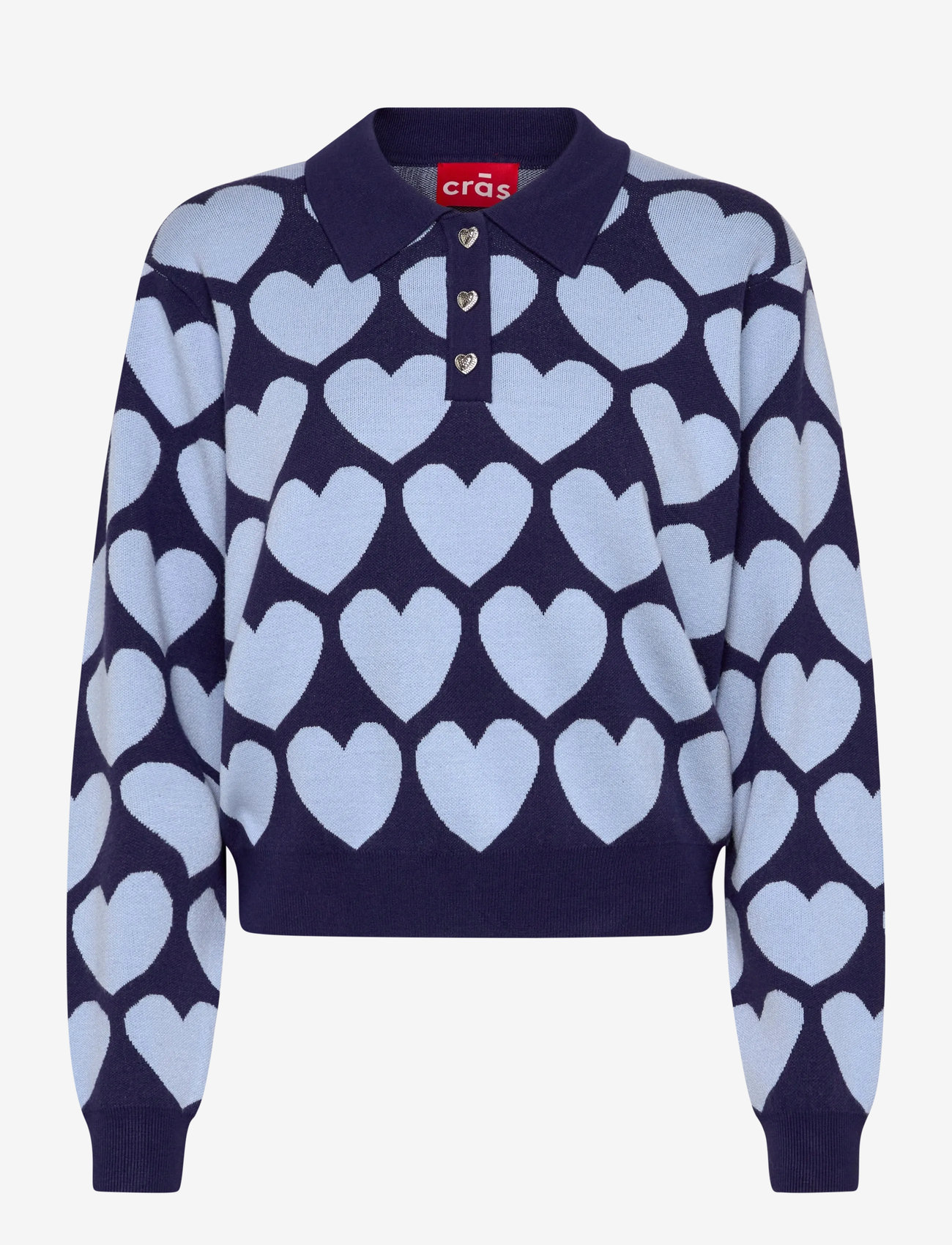 crās - Lovemycras Pullover - striktrøjer - 7018 blue - 1