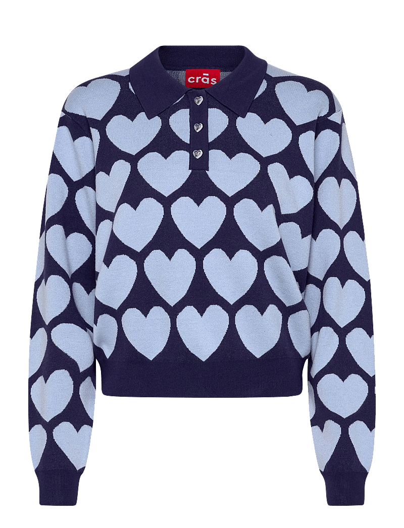crās - Lovemycras Pullover - striktrøjer - 7018 blue - 1
