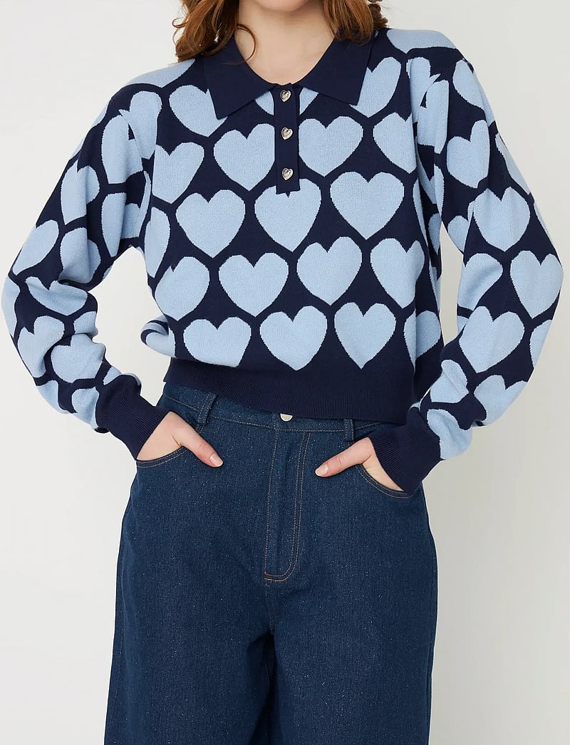 crās - Lovemycras Pullover - striktrøjer - 7018 blue - 0