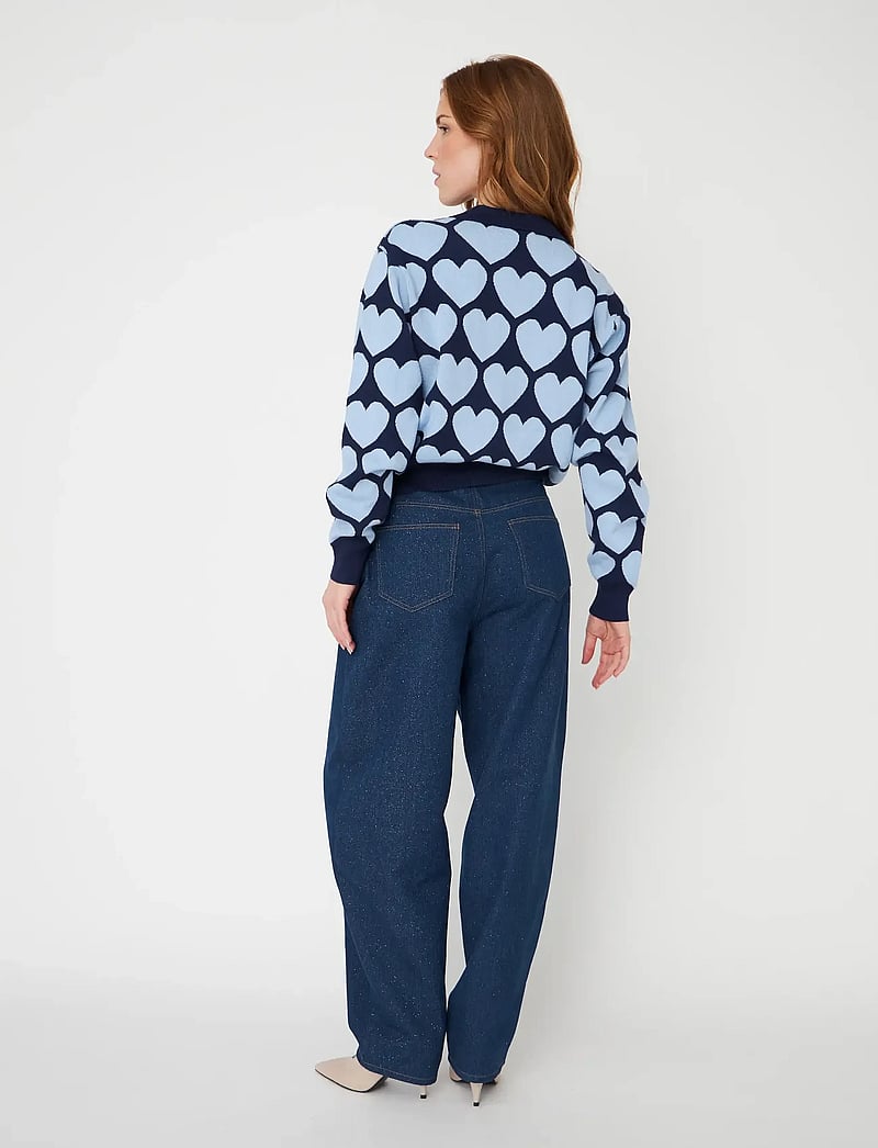 crās - Lovemycras Pullover - striktrøjer - 7018 blue - 4