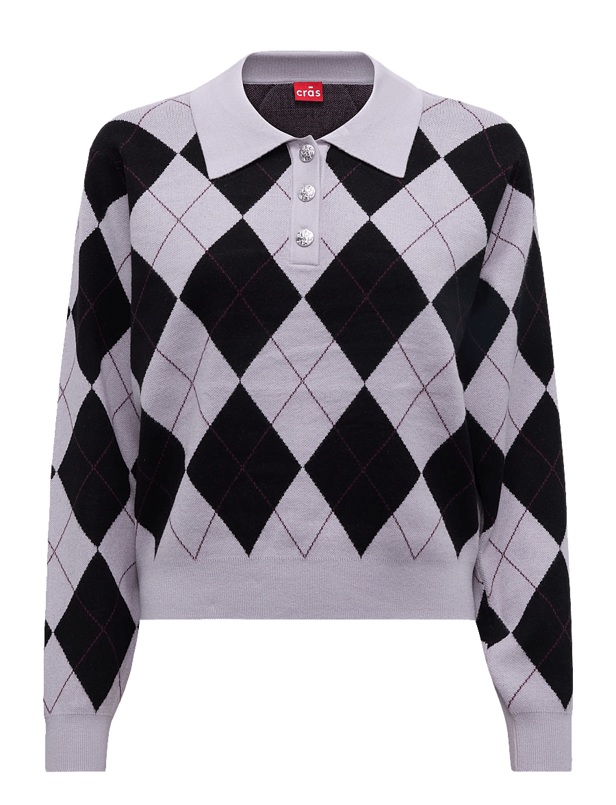 crās - Lovemycras Pullover - pullover - black argyle - 0