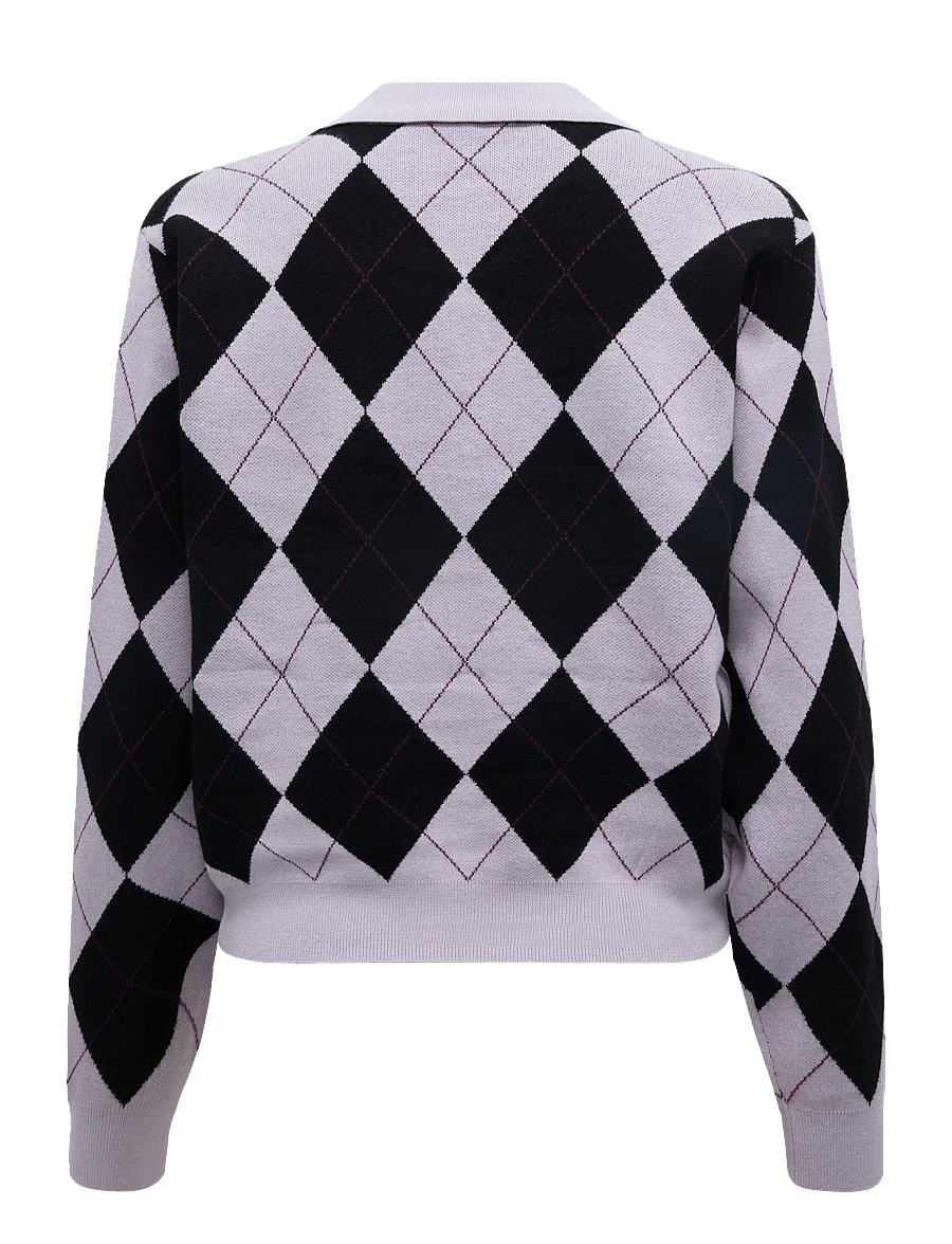 crās - Lovemycras Pullover - pullover - black argyle - 1