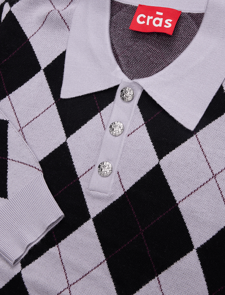 crās - Lovemycras Pullover - pullover - black argyle - 2