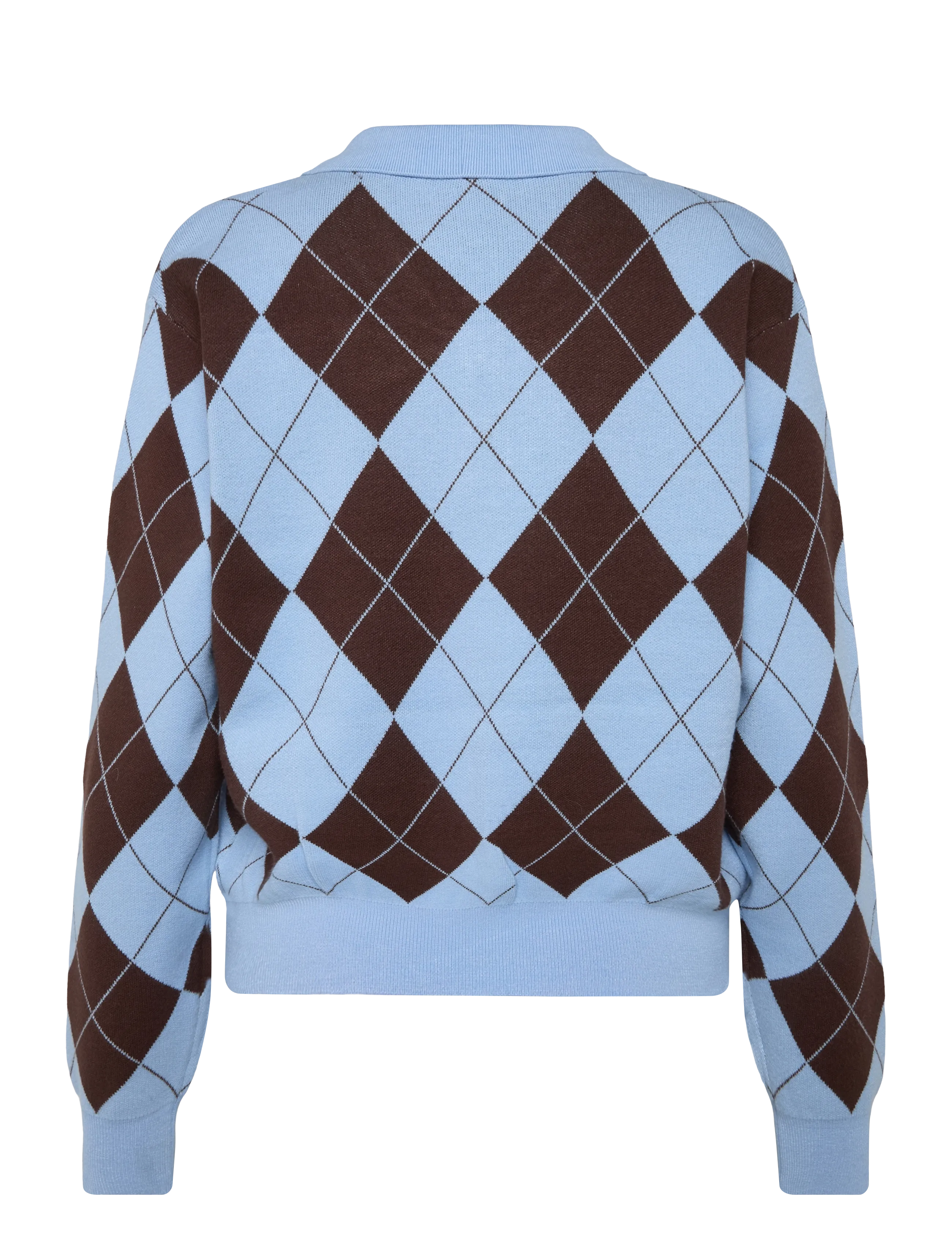crās - Lovemycras Pullover - stickade tröjor - blue brown checks - 1