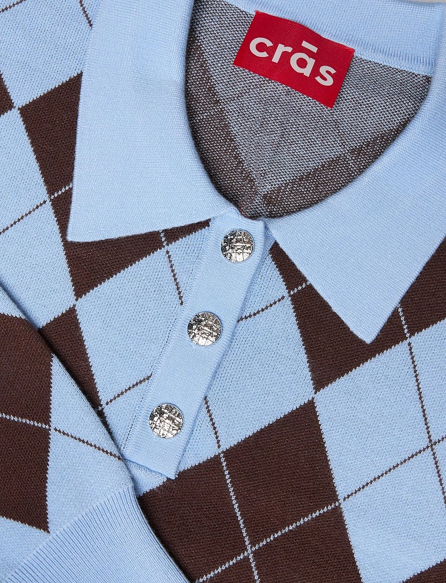 crās - Lovemycras Pullover - stickade tröjor - blue brown checks - 2