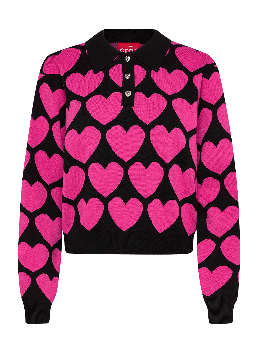 crās - Lovemycras Pullover - striktrøjer - pink - 1