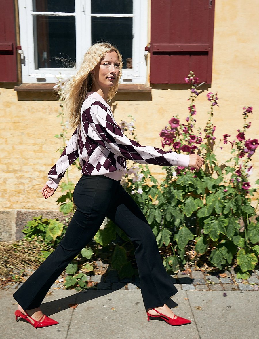 crās - Lovemycras Pullover - pullover - pink grape check - 4