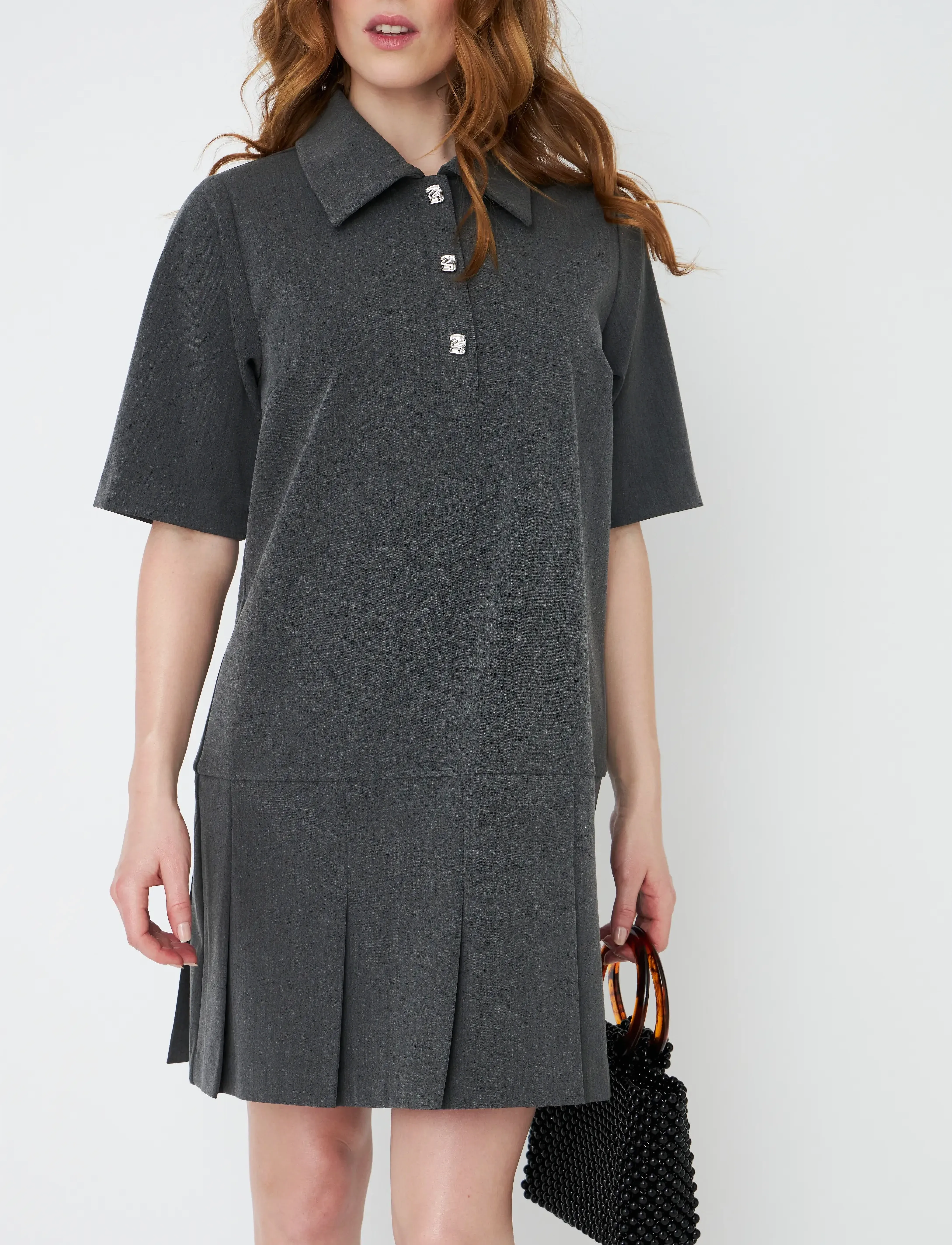 crās Teegancras Dress, 34, Dresses, Grau - Short Frauen