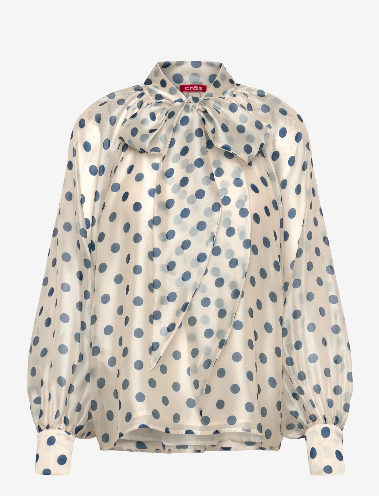 crās - Jackiecras Blouse - pikkade varrukatega pluusid - 8126 navy dots - 1