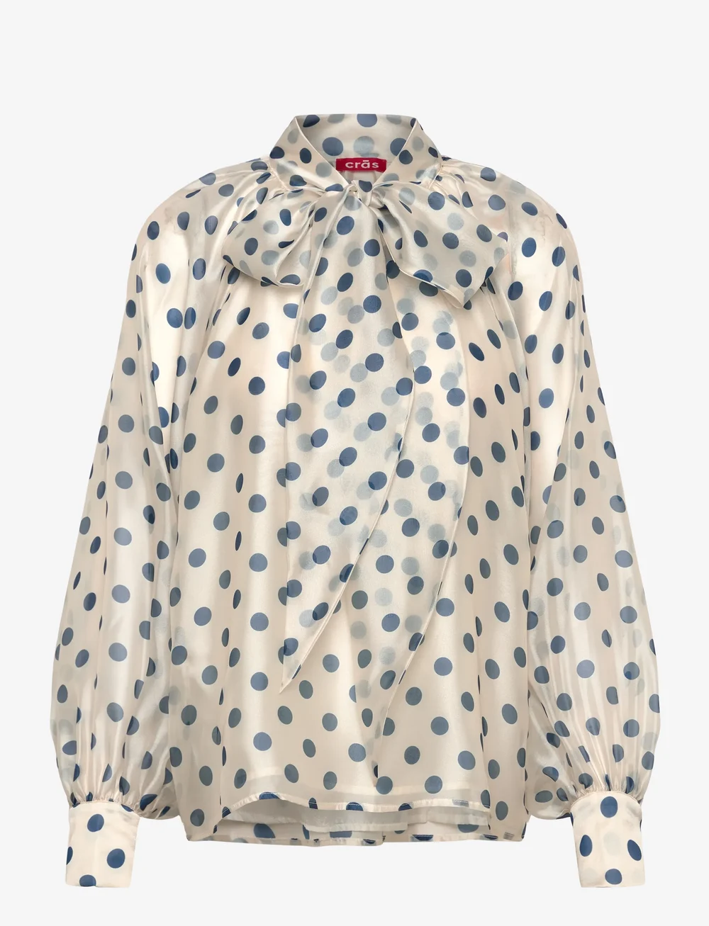 crās - Jackiecras Blouse - langärmlige blusen - 8126 navy dots - 1