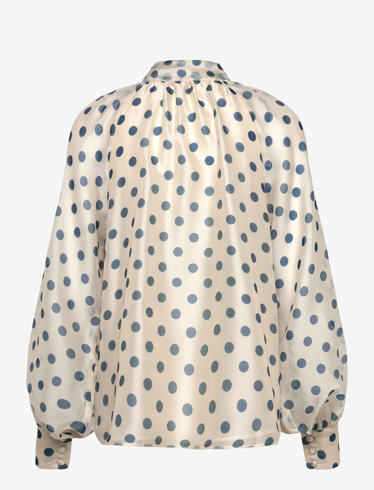 crās - Jackiecras Blouse - pikkade varrukatega pluusid - 8126 navy dots - 2