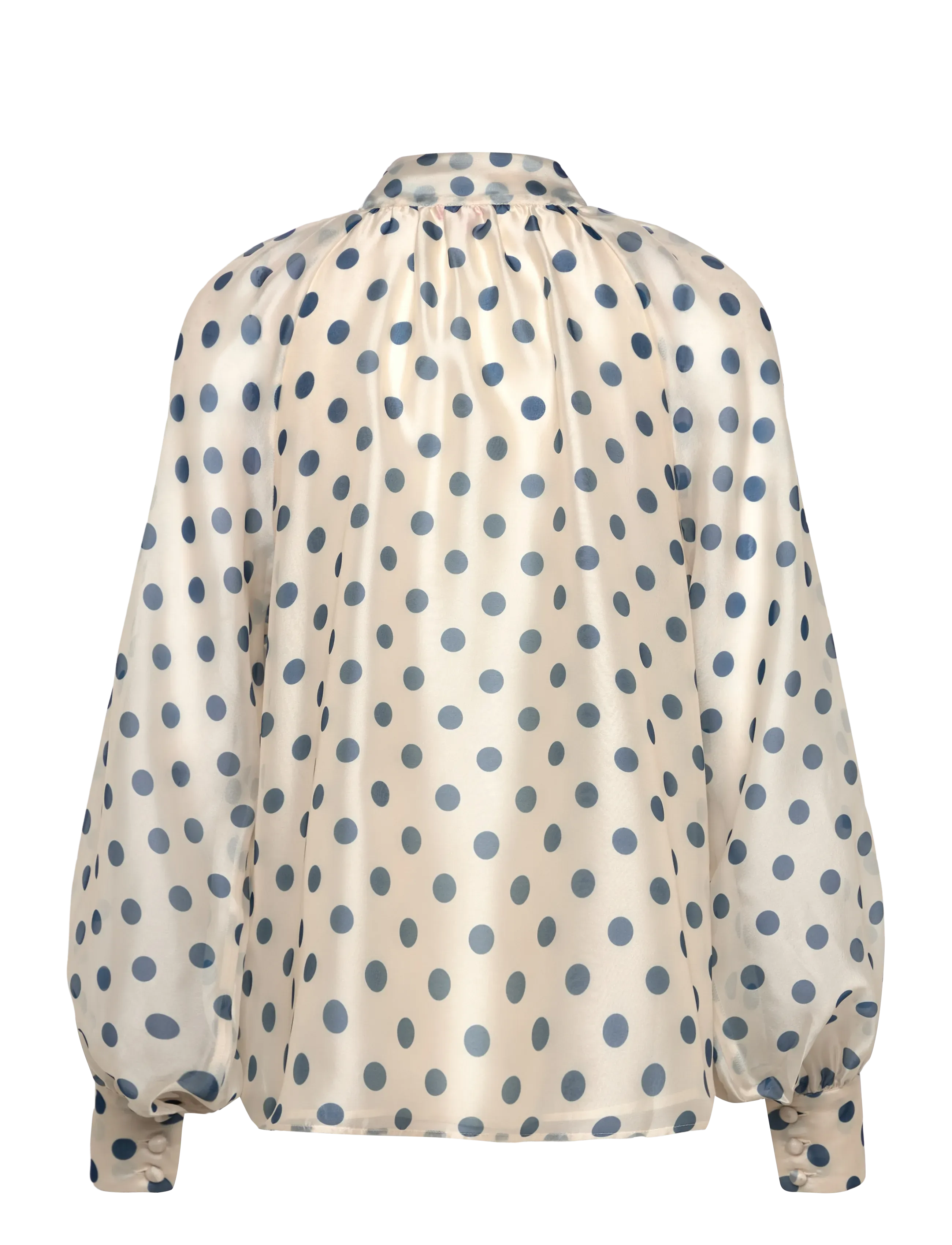crās - Jackiecras Blouse - 8126 navy dots - 2