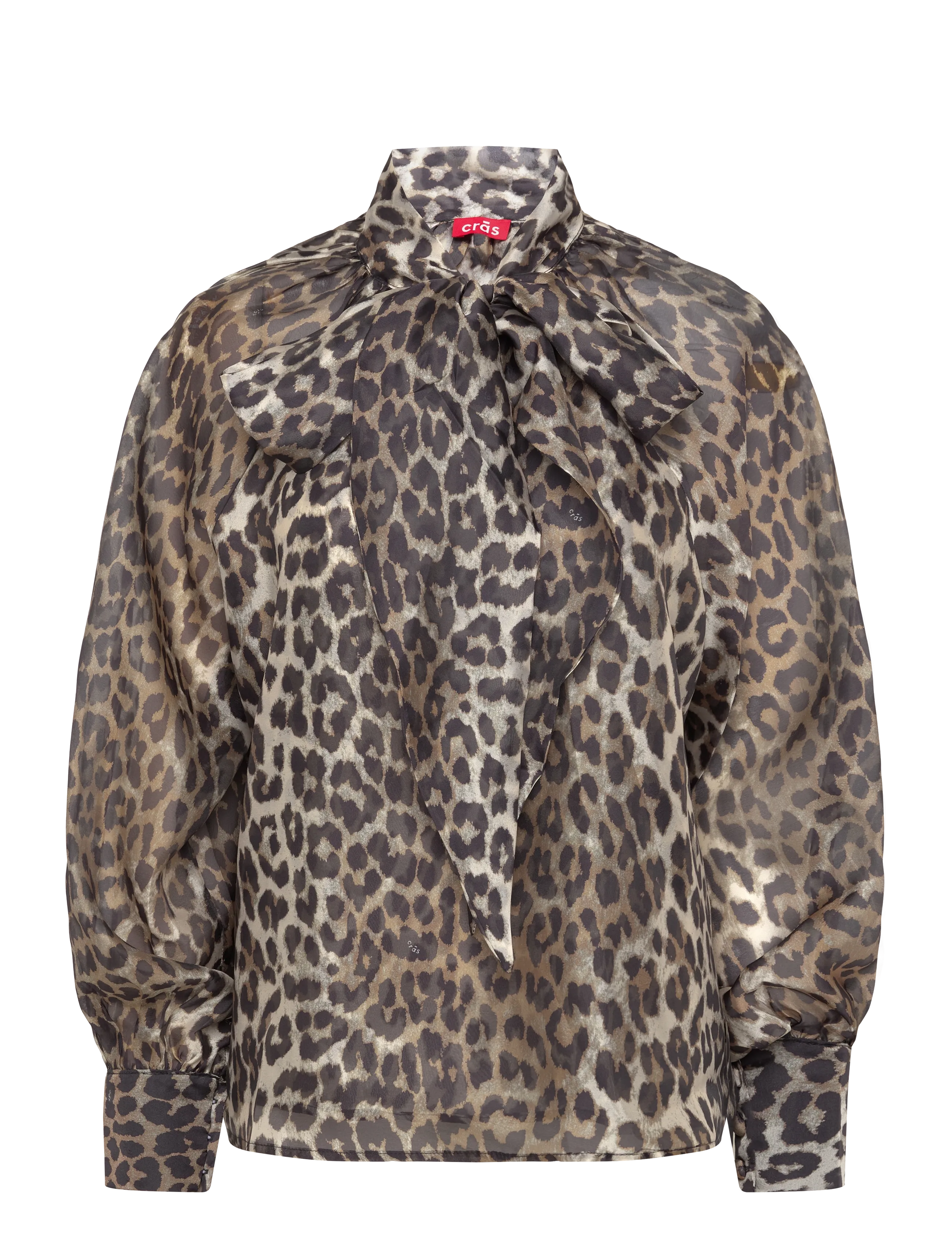 crās Jackiecras Blouse - Langærmede bluser - URBAN LEO / beige