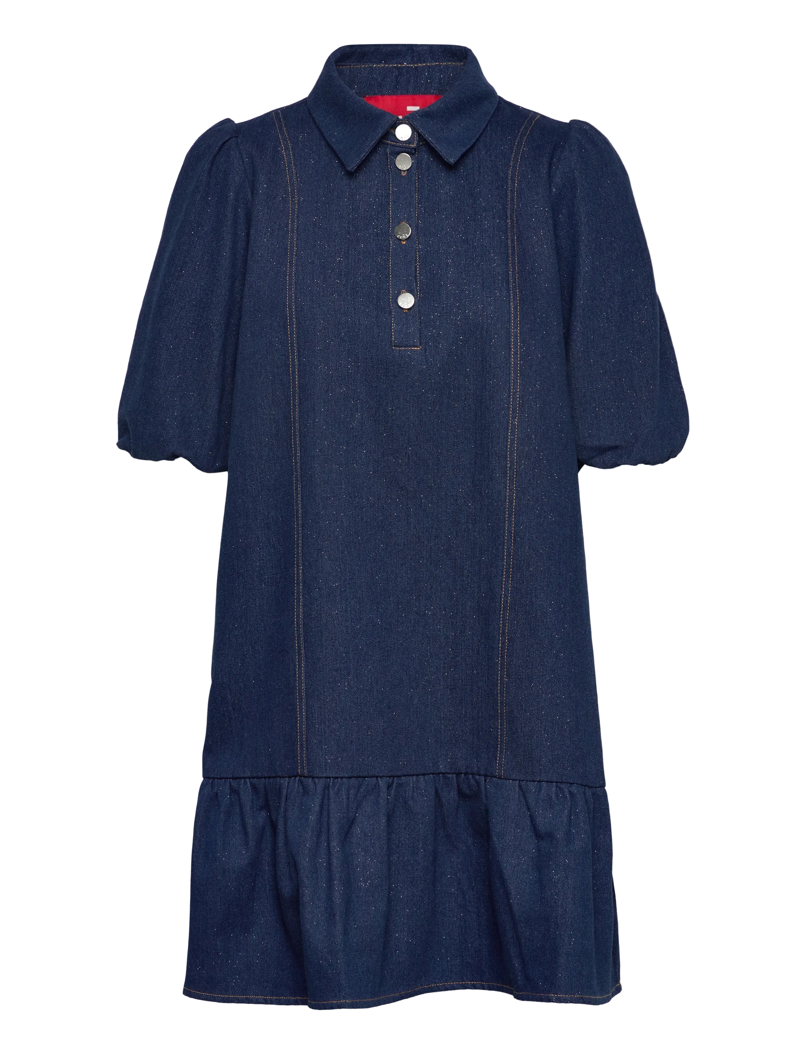 crās Elenacras Dress - Denim dresses - 7016 GLITTER DENIM / navy