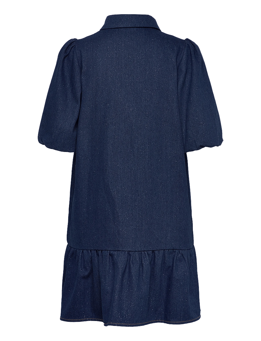 crās - Elenacras Dress - hemdkleider - 7016 glitter denim - 2