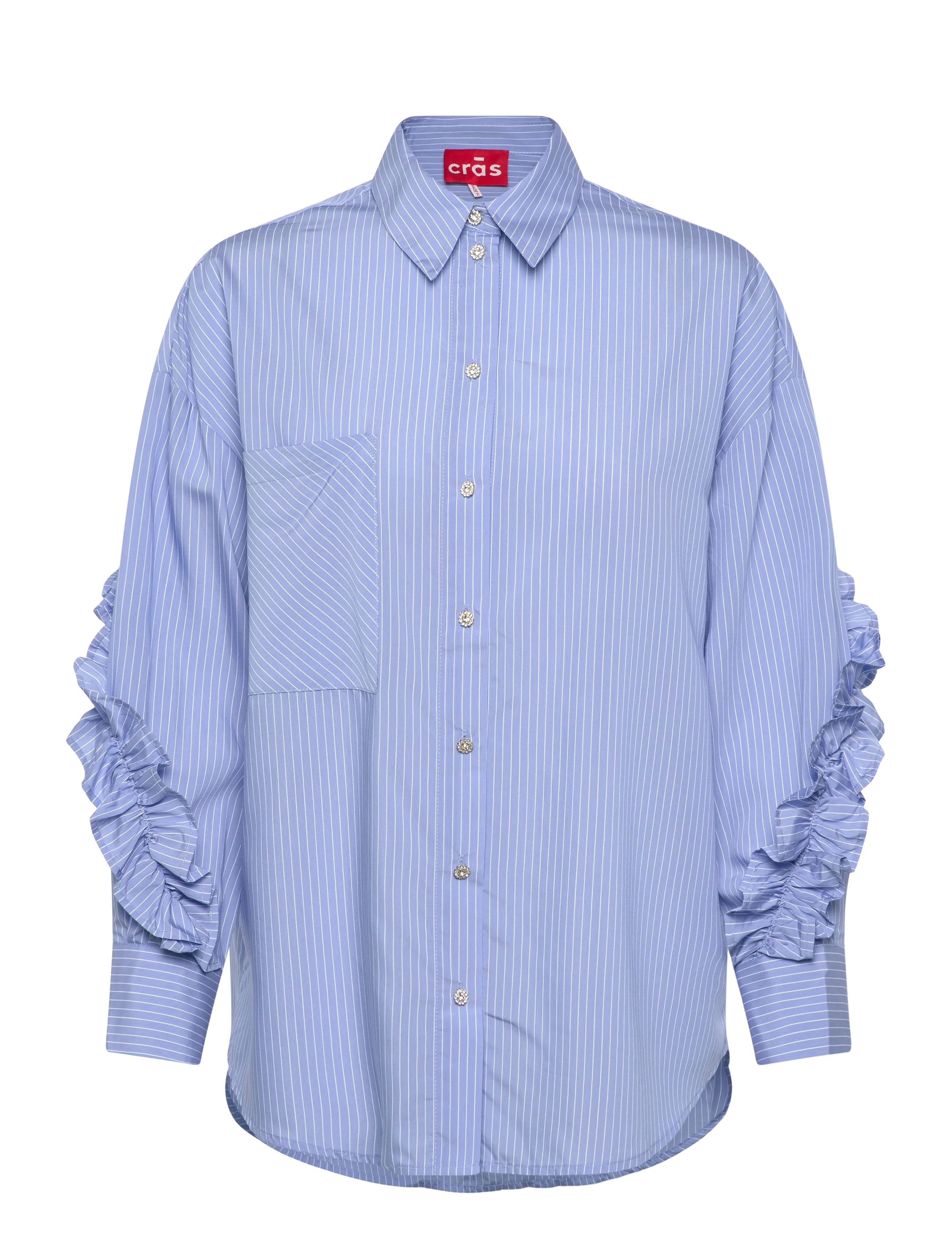 crās Tulumcras Shirt - Transitional Layering - BLUE STRIPE / blue