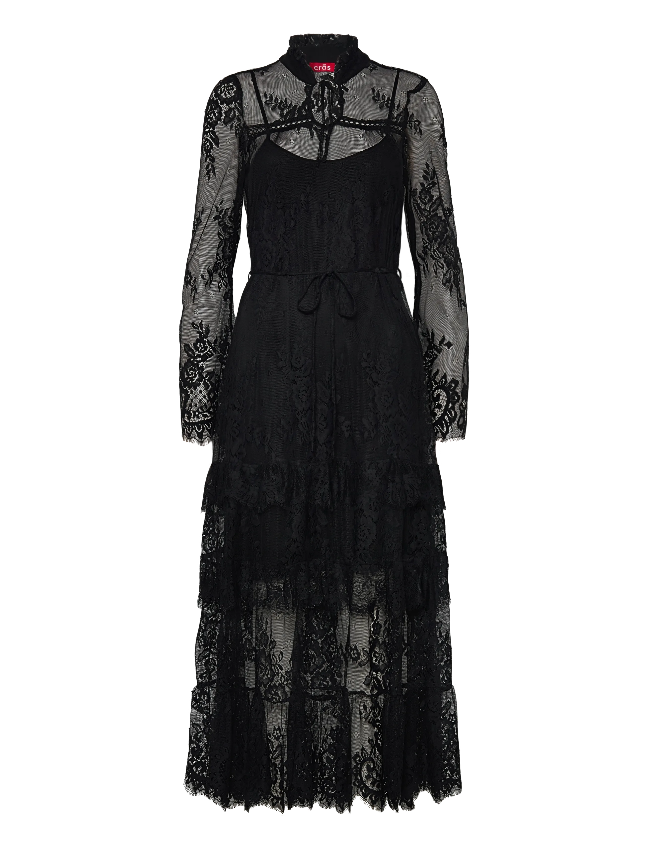crās Terrycras Dress - Cras - BLACK / black