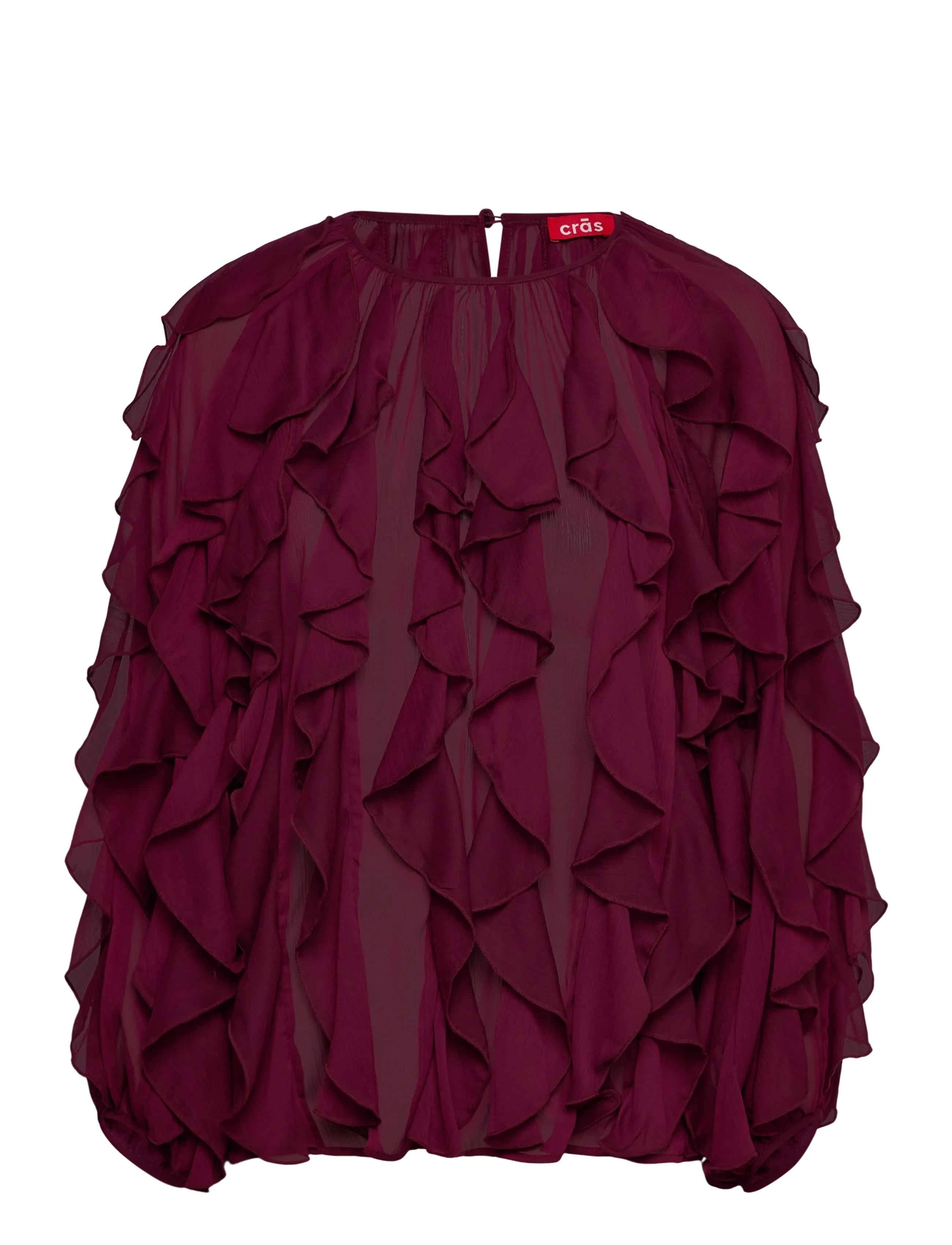 CRĀS Ryacras Bluse Burgundy - 42 - Damen