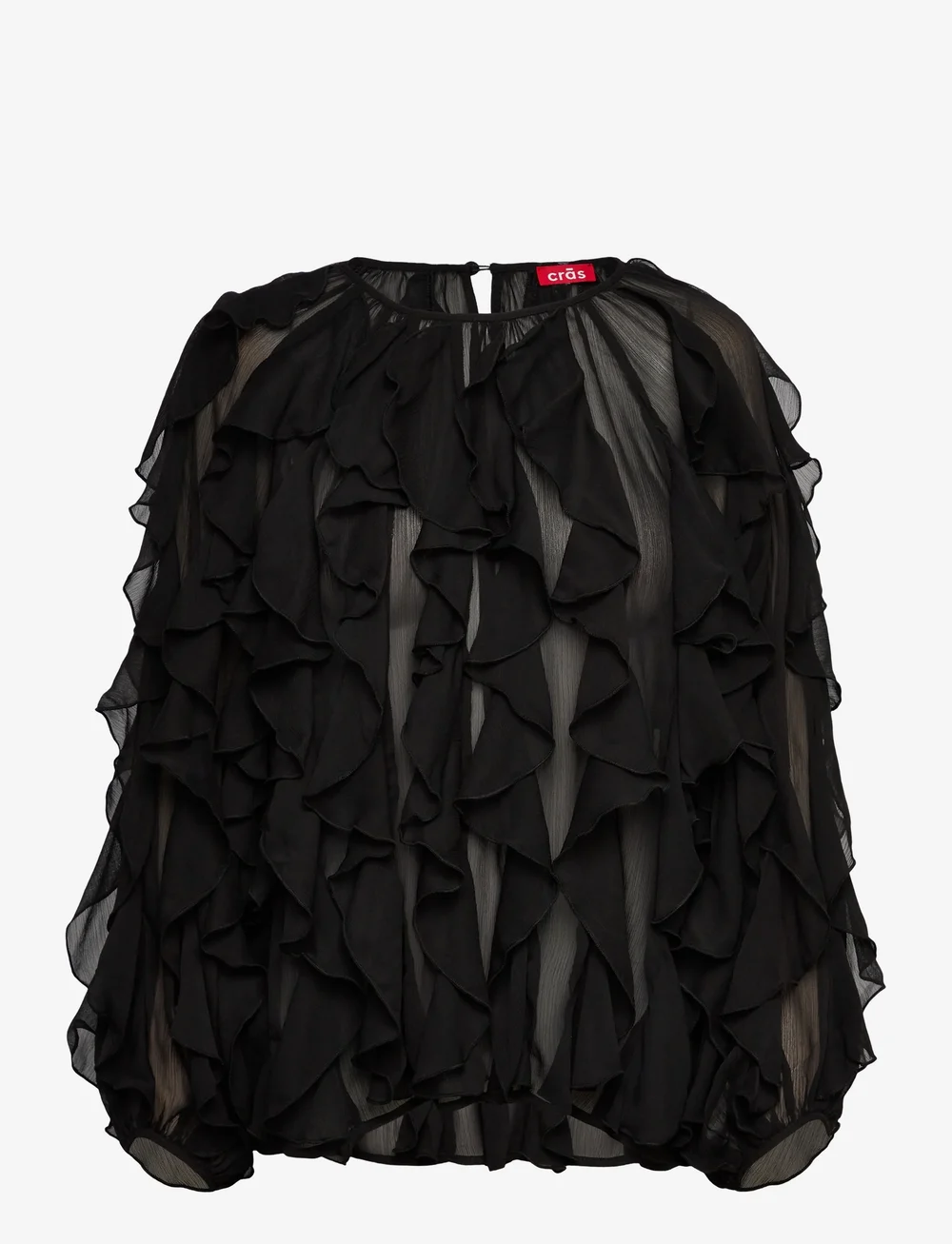 crās - Ryacras Blouse - langärmlige blusen - 9999 black - 0