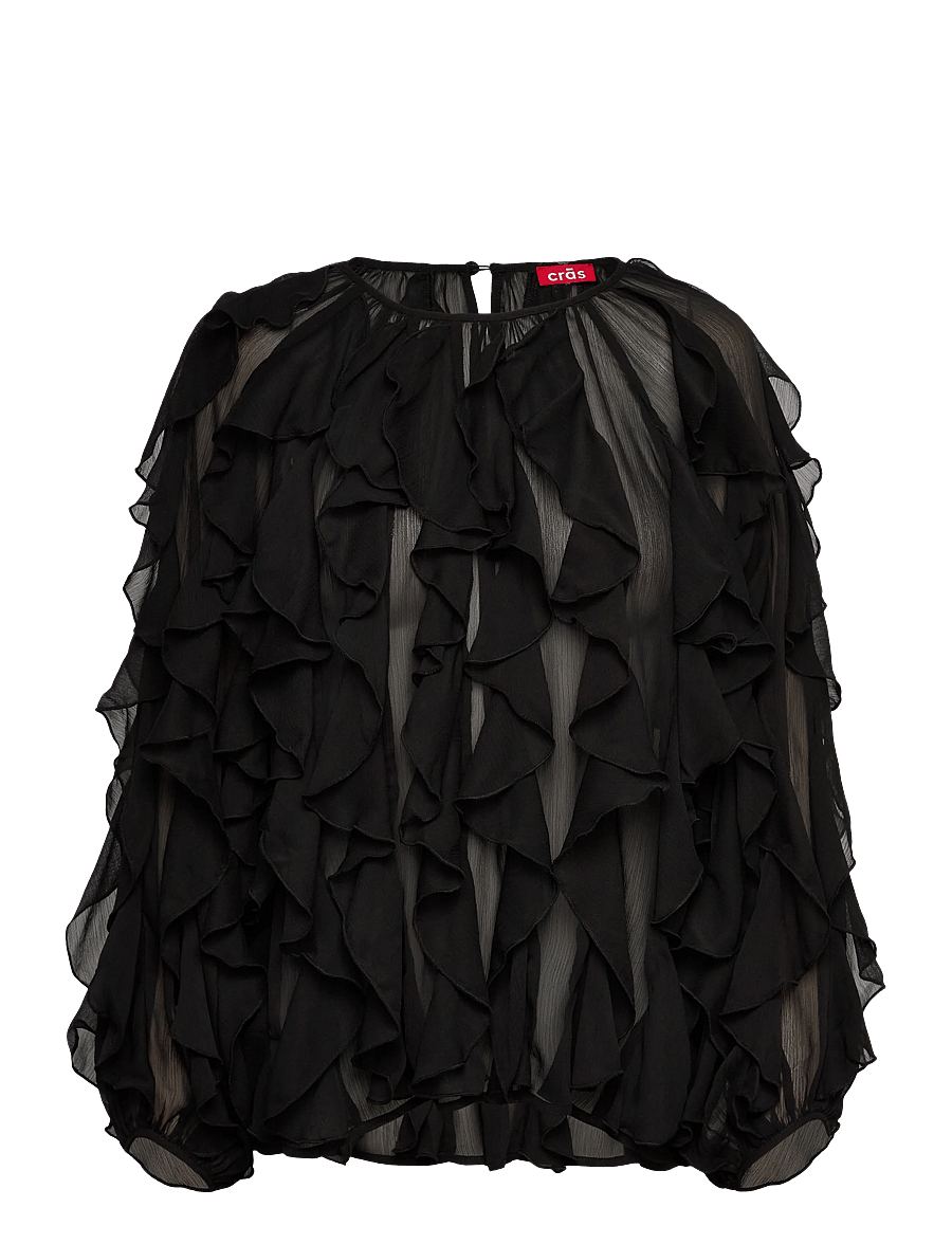crās - Ryacras Blouse - langärmelige blusen - 9999 black - 0