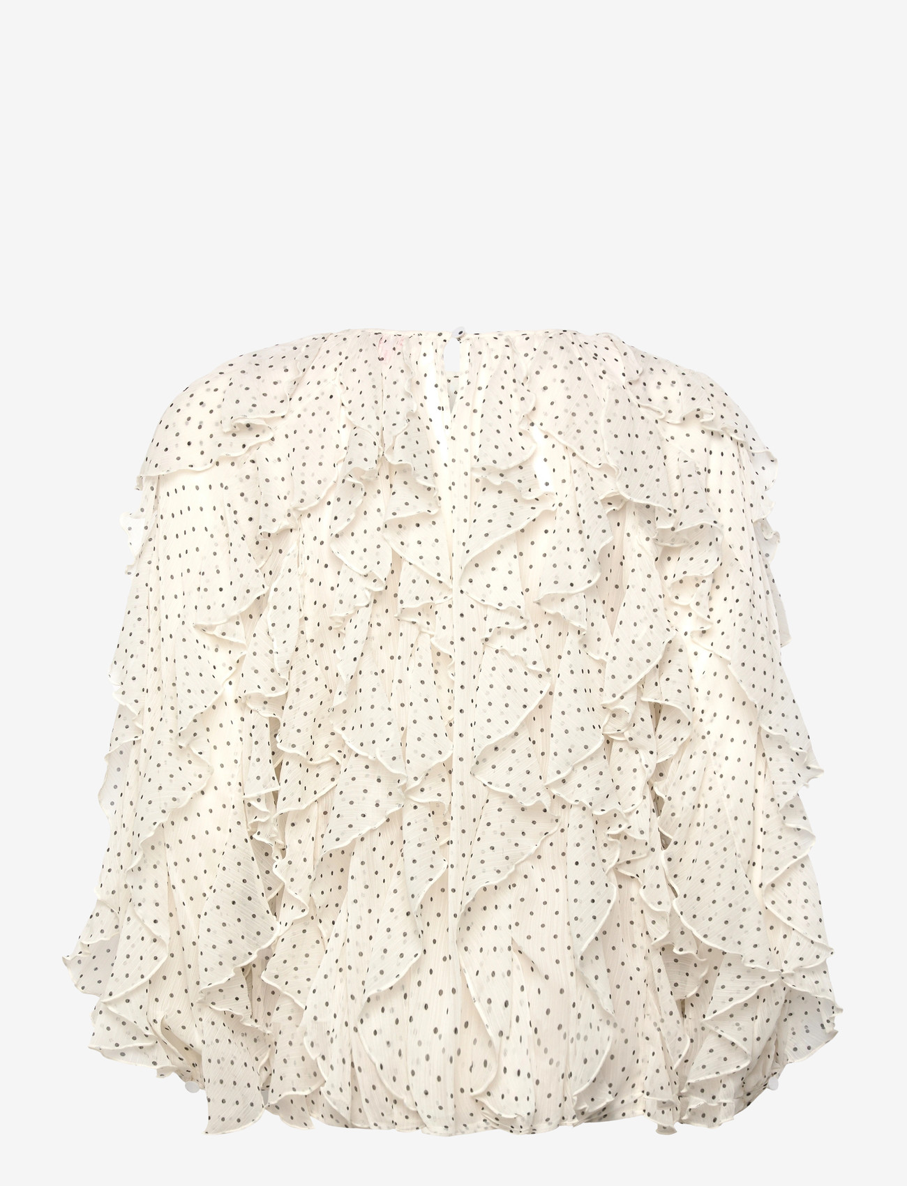crās - Ryacras Blouse - long sleeved blouses - ivory mini dot - 1