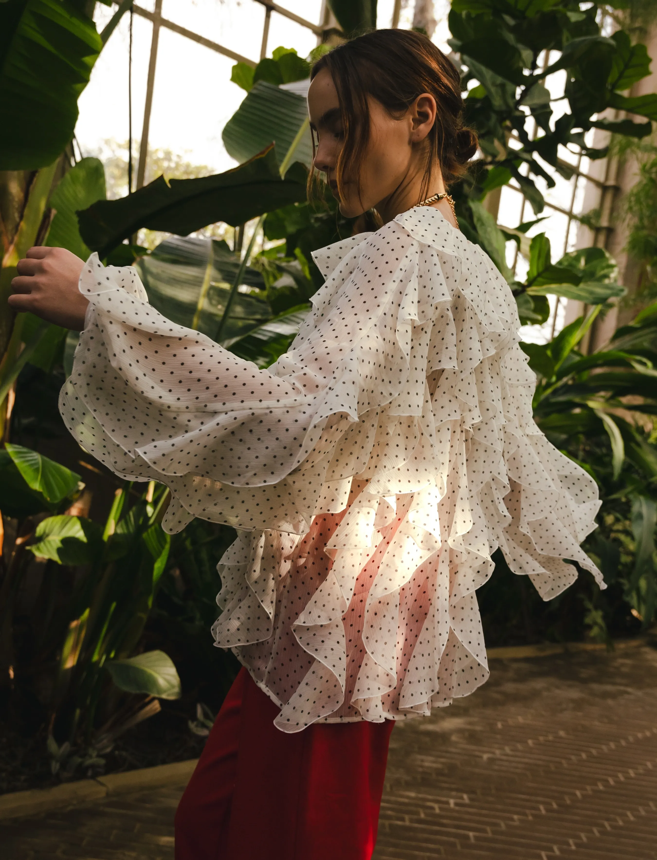 crās - Ryacras Blouse - pikkade varrukatega pluusid - ivory mini dot - 3