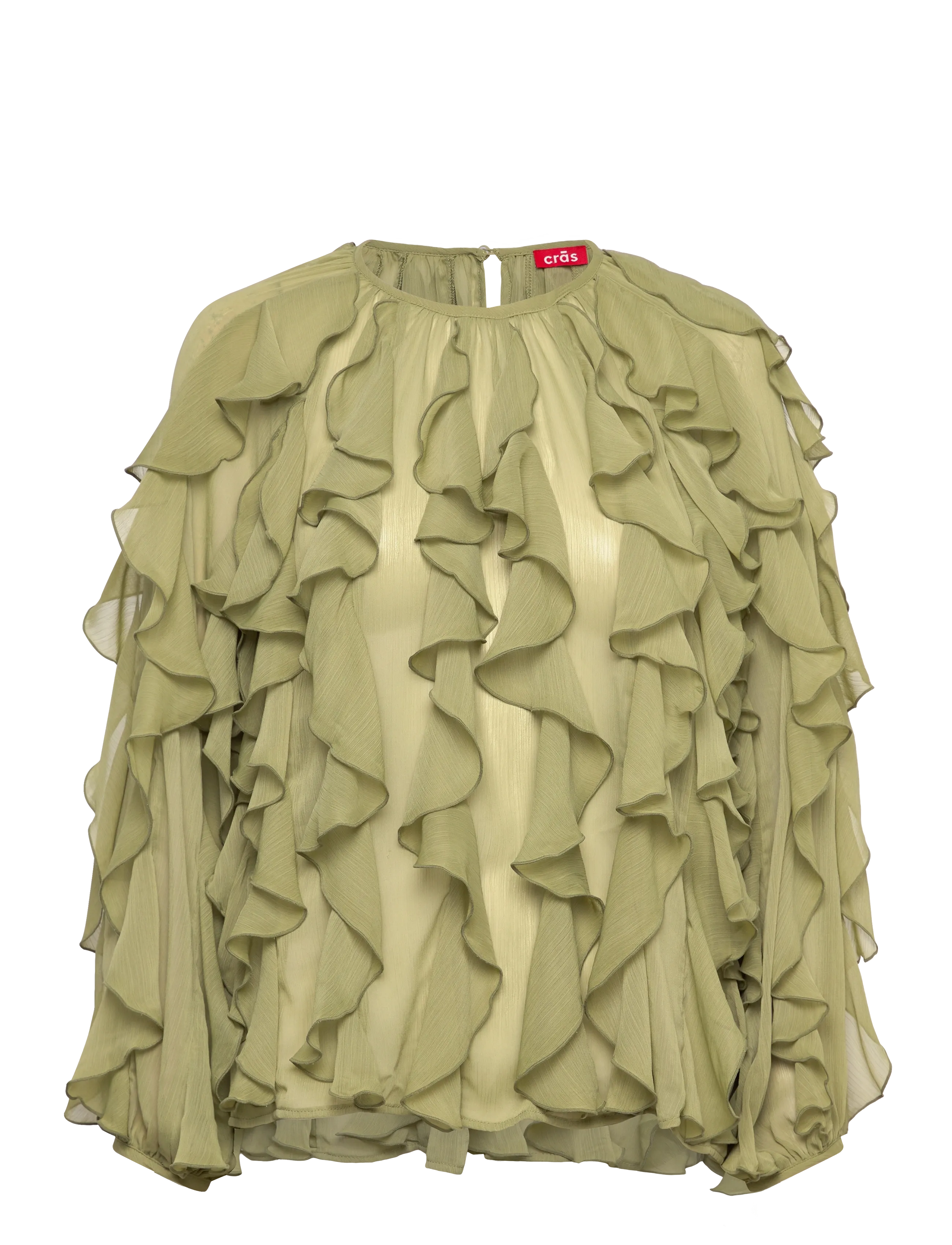 CRĀS Ryacras Bluse Khaki - 38 - Damen