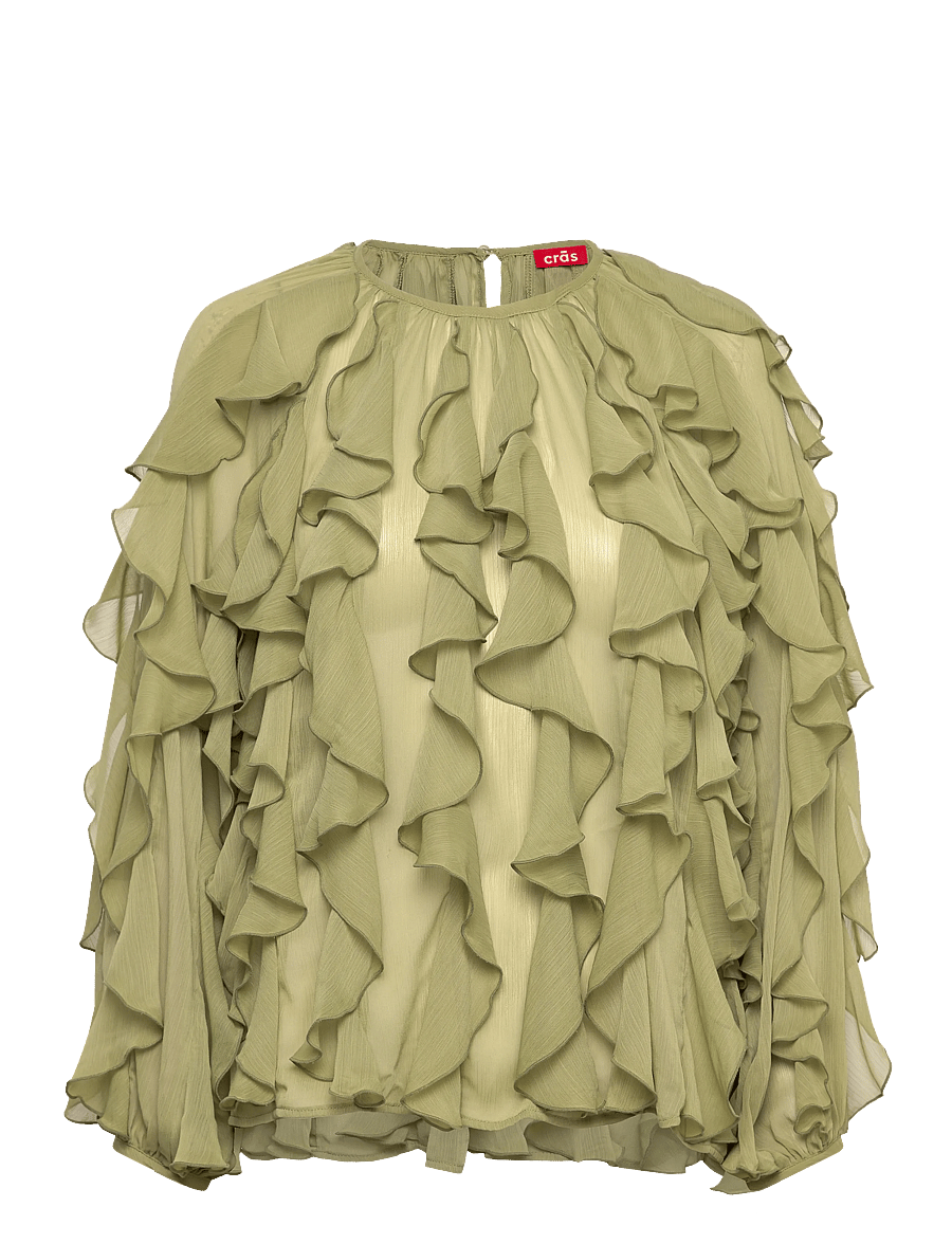 crās - Ryacras Blouse - langärmelige blusen - sage - 1