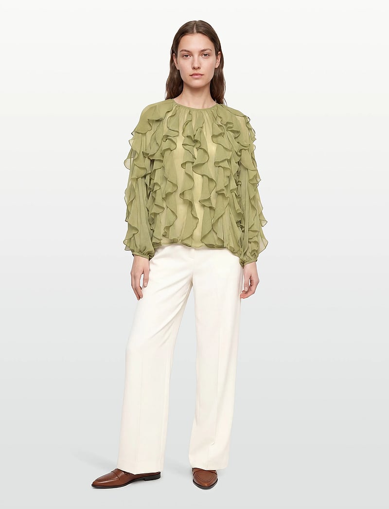 crās - Ryacras Blouse - langärmlige blusen - sage - 0