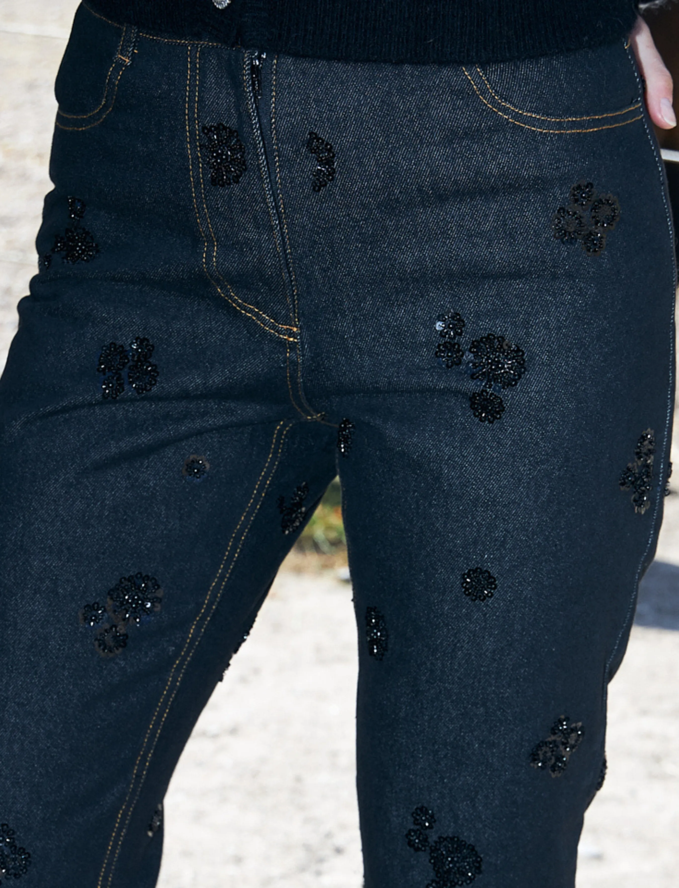 crās - Pearlycras Jeans - dzwony dżinsy - faded black - 5