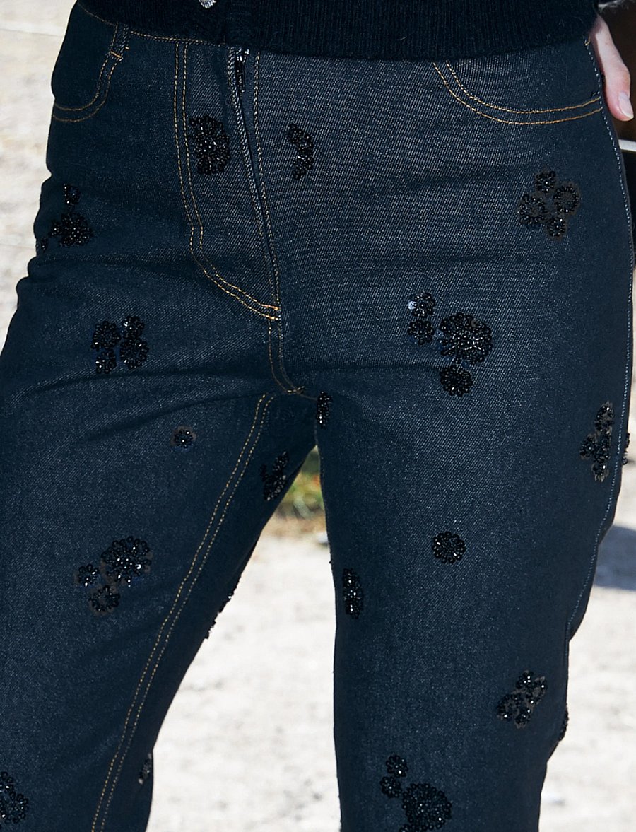 crās - Pearlycras Jeans - flared jeans - faded black - 5
