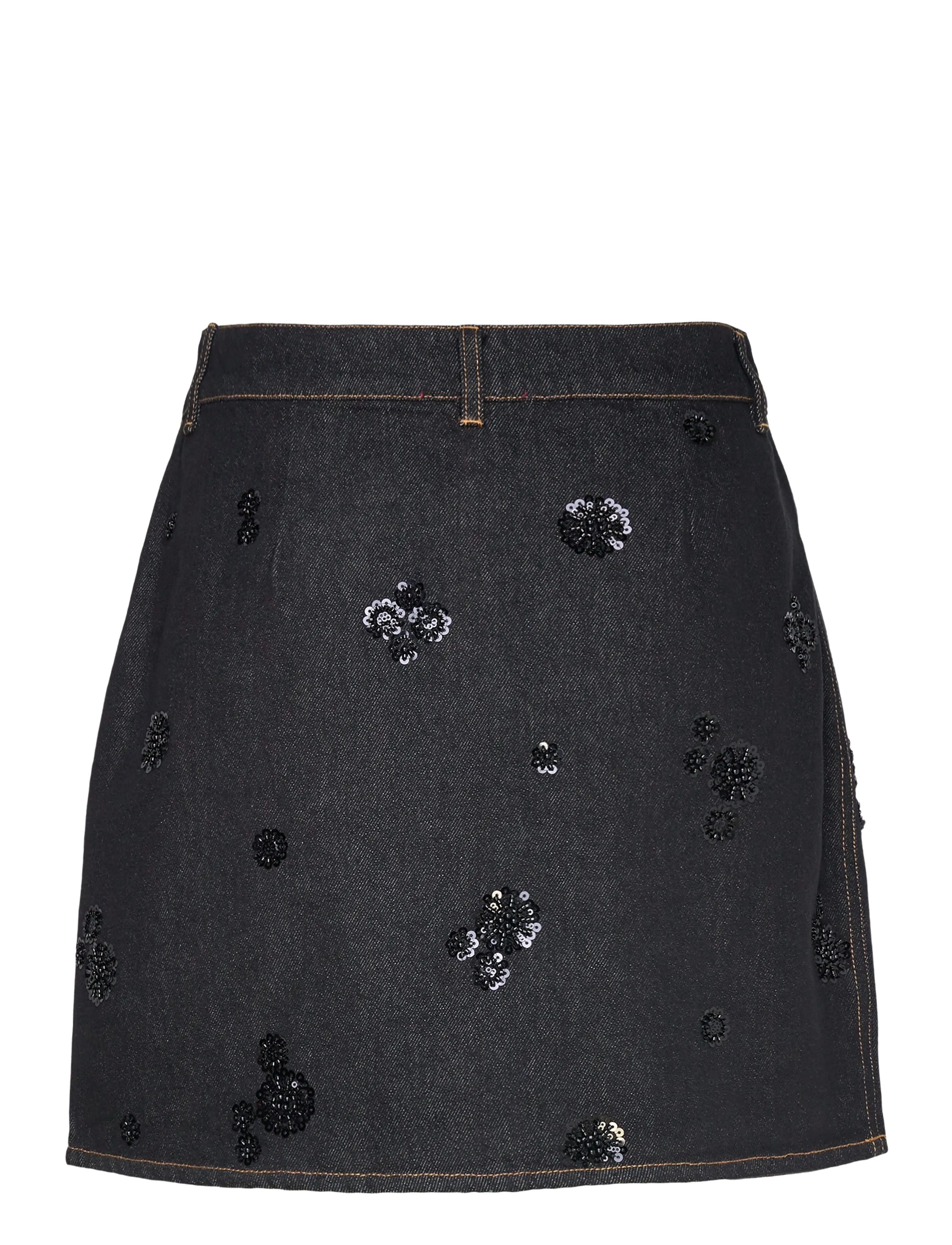crās - Pearlycras Skirt - jeansröcke - 9007 faded black - 2