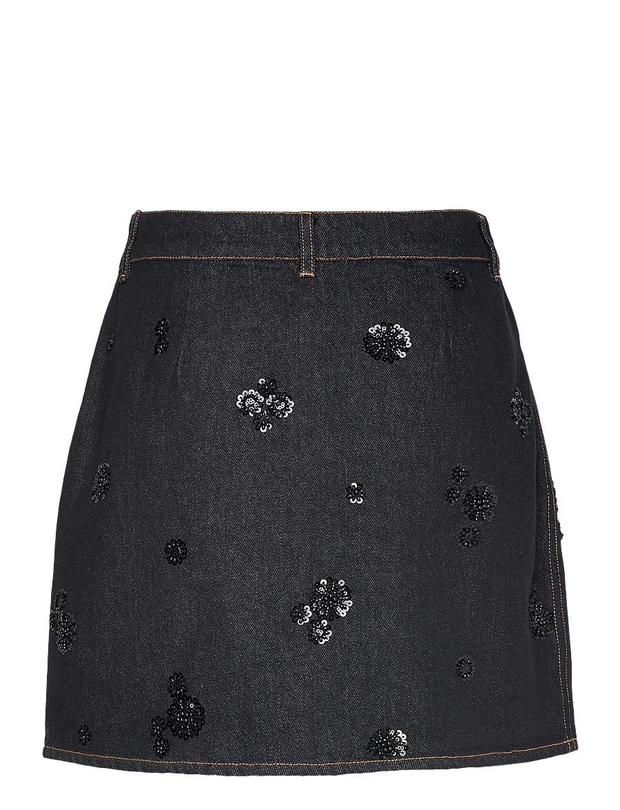 crās - Pearlycras Skirt - teksaseelikud - 9007 faded black - 2