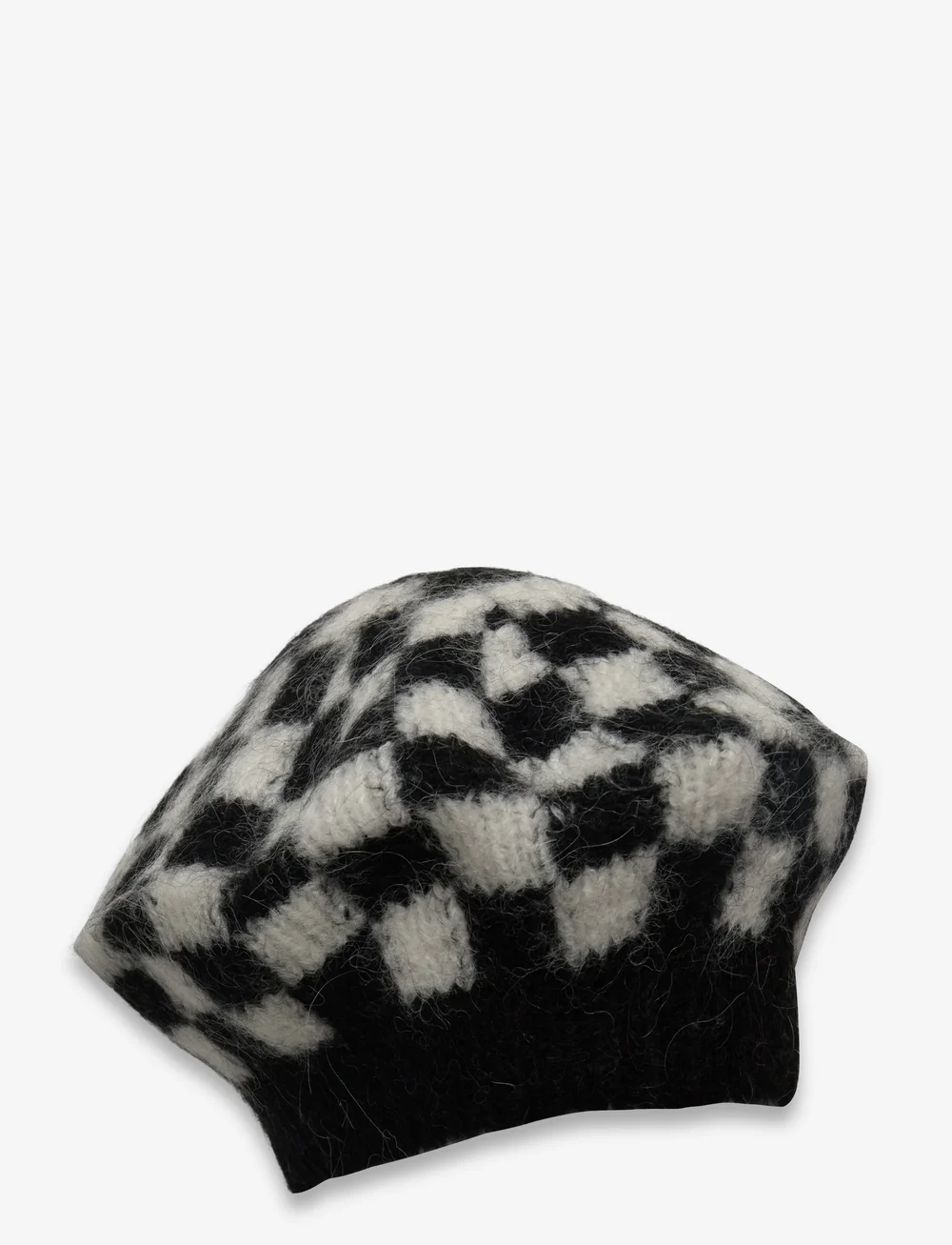 crās - Skylarcras Beret - adītas cepures - 8103 white black check - 0