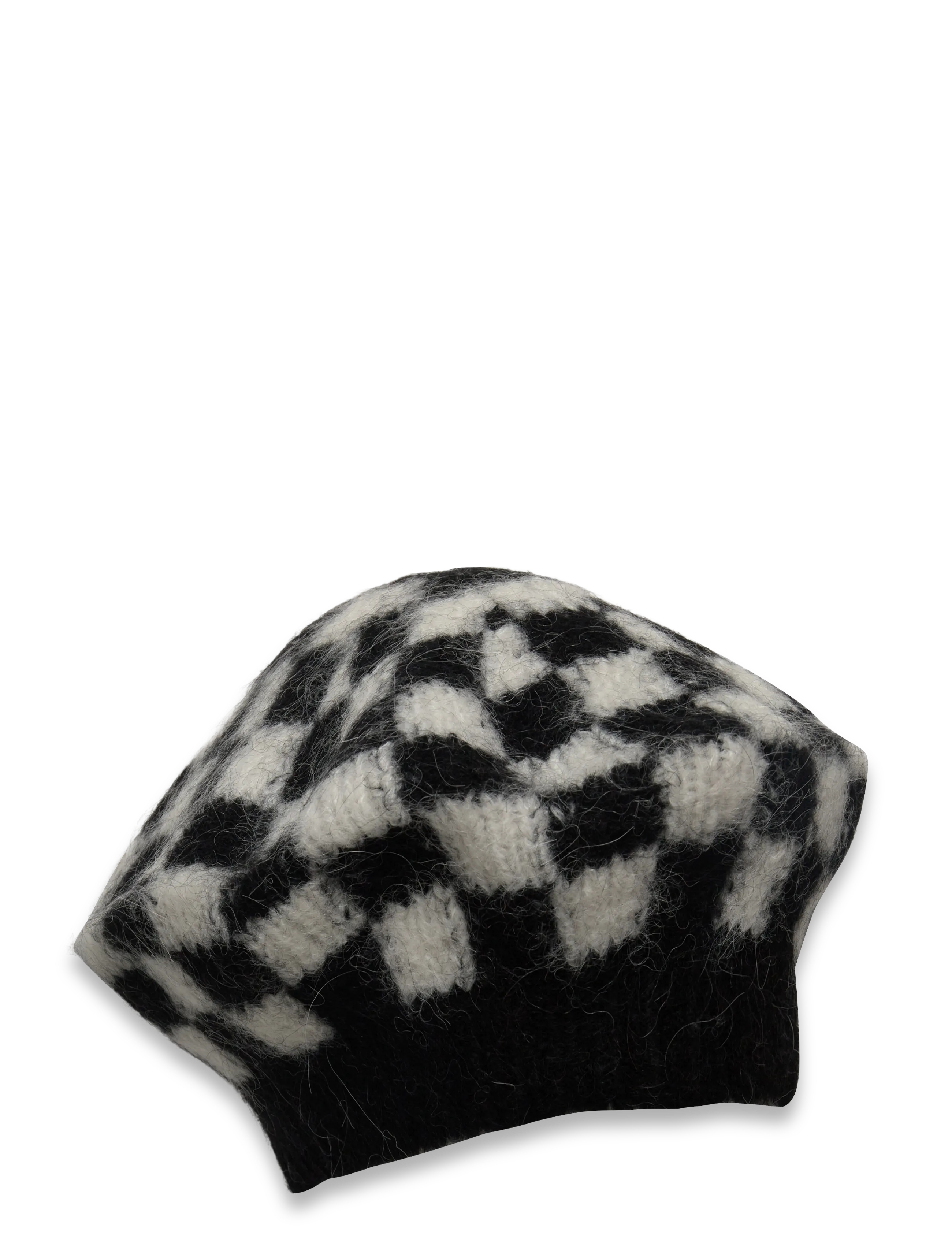 crās Skylarcras Beret - Cras - 8103 WHITE BLACK CHECK / black