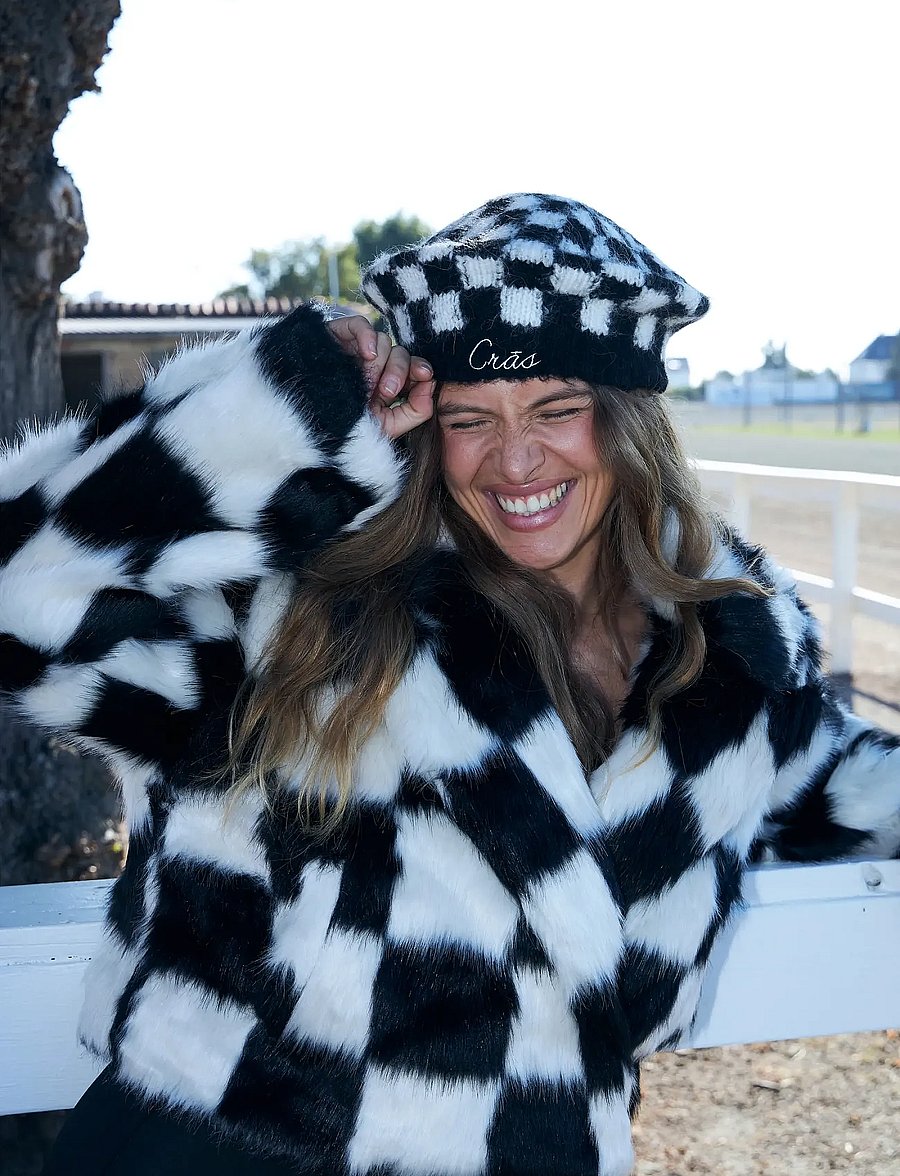 crās - Skylarcras Beret - mützen - 8103 white black check - 3