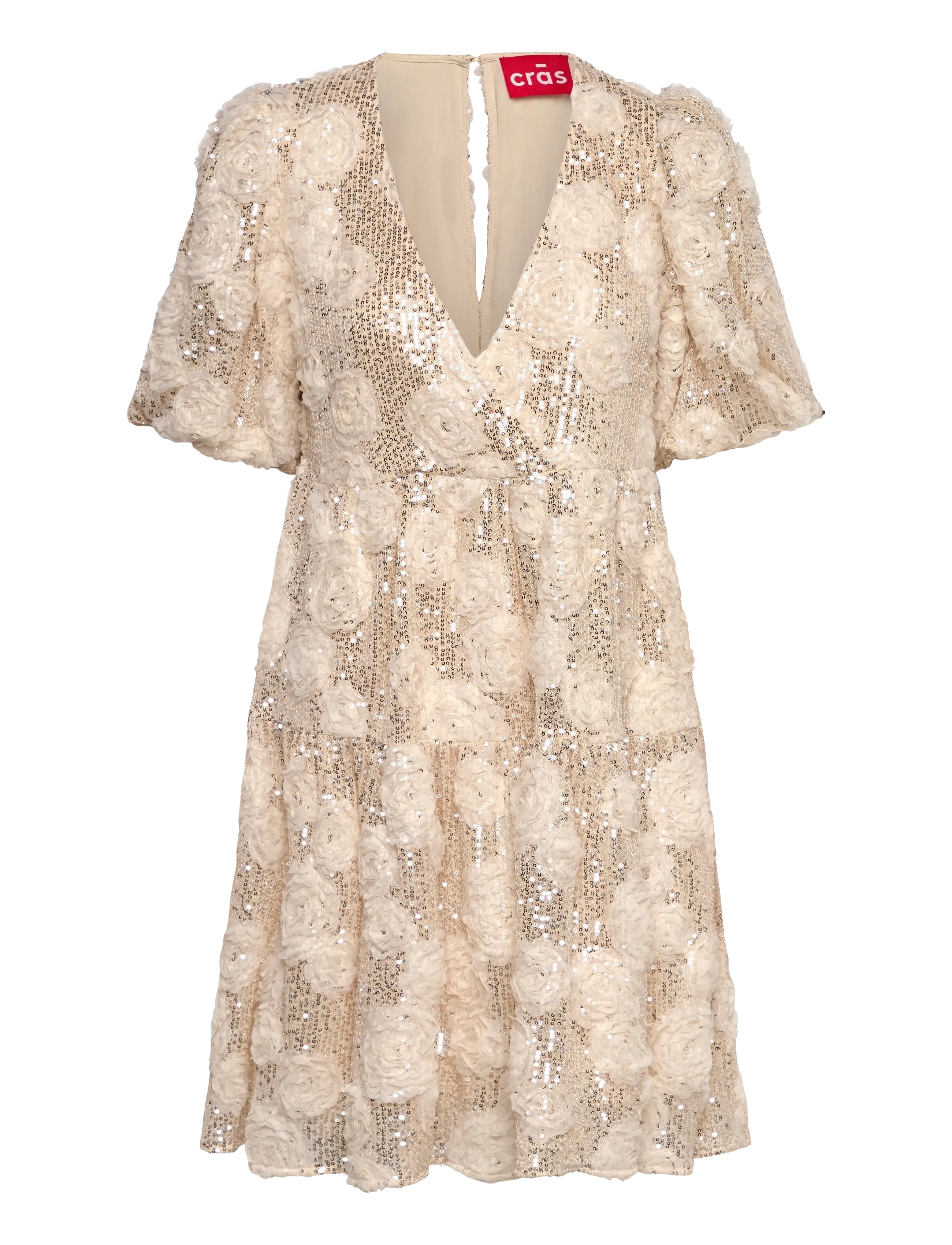 crās Amiliecras Dress, 40, Dresses, Creme - Knee-length & Midi, Frauen