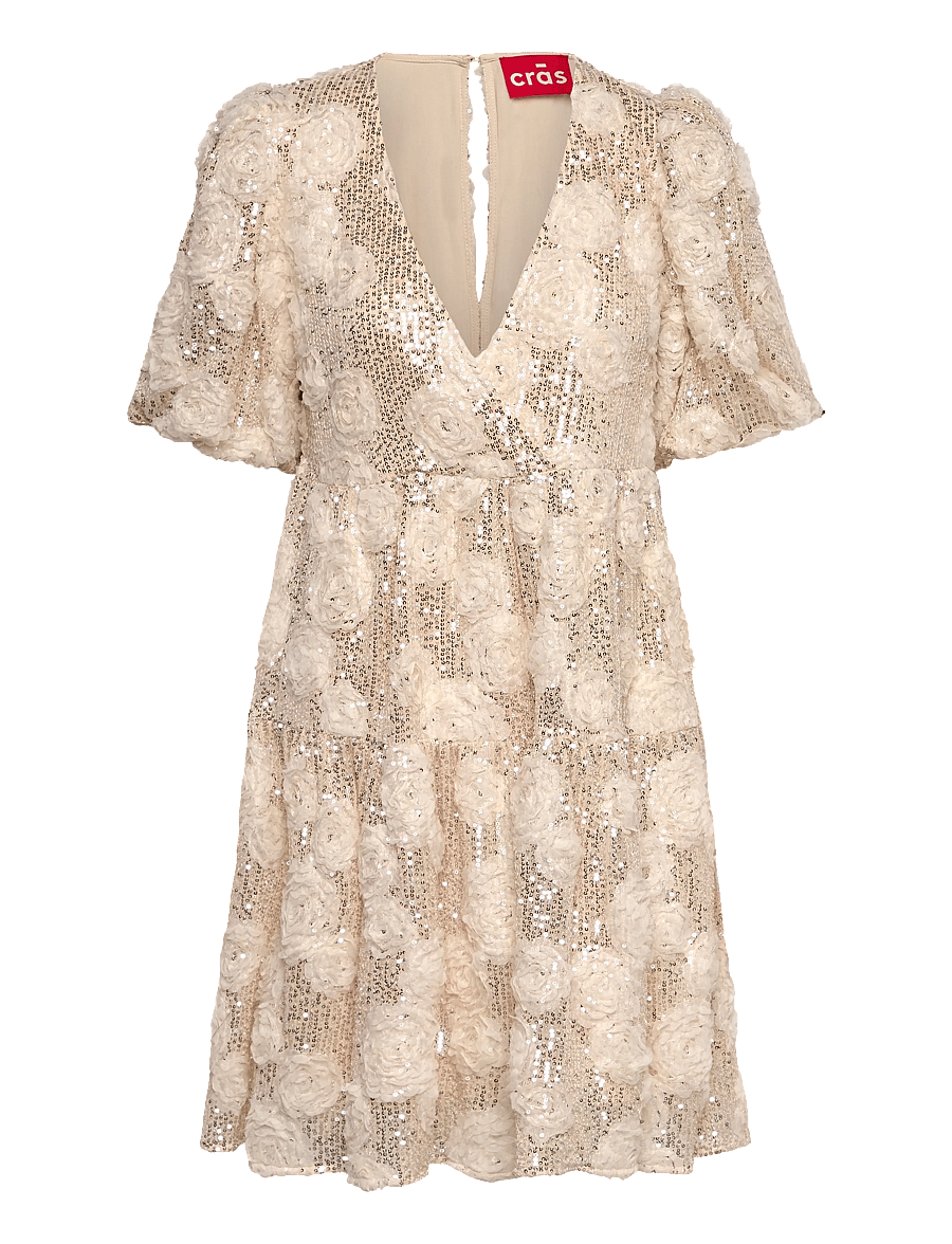 crās - Amiliecras Dress - litritega kleidid - 1001 cream - 0
