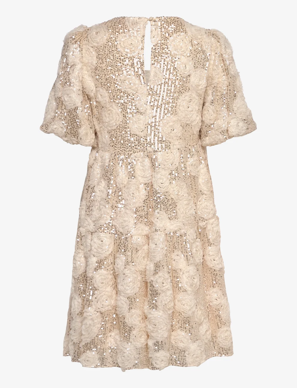 crās - Amiliecras Dress - paljettklänningar - 1001 cream - 1