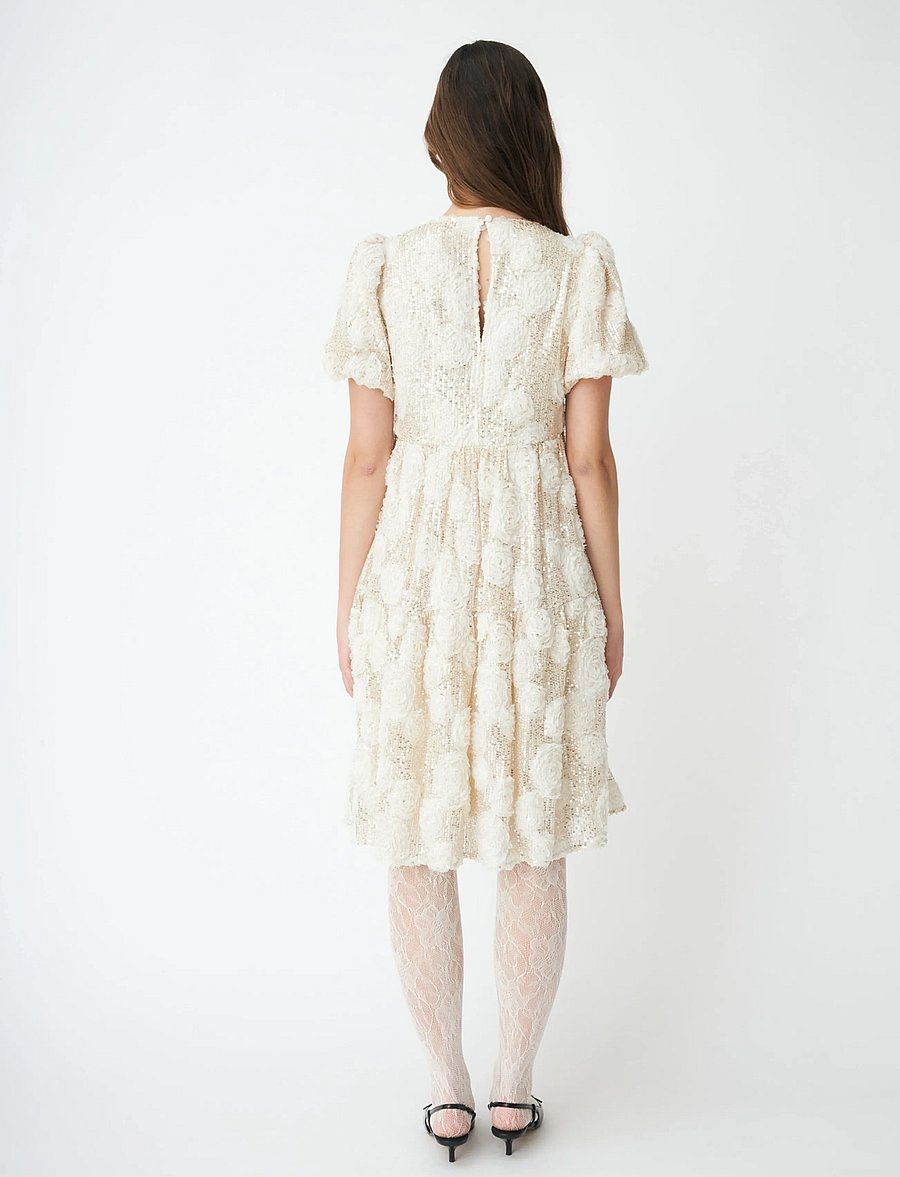 crās - Amiliecras Dress - litritega kleidid - 1001 cream - 3