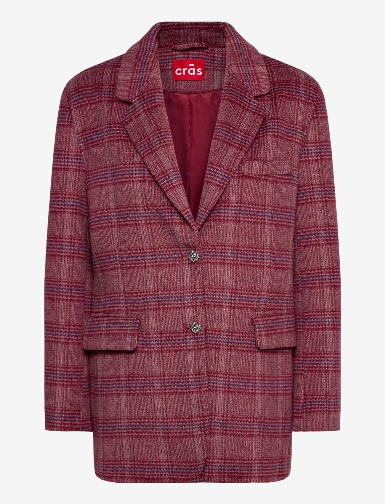 crās - Bosscras Blazer - enkelknäppta kavajer - 8134 cherry check - 0