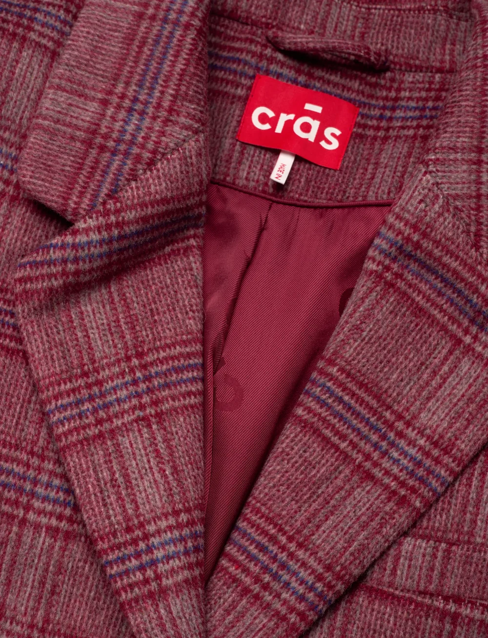 crās - Bosscras Blazer - vienaeiliai švarkai - 8134 cherry check - 5