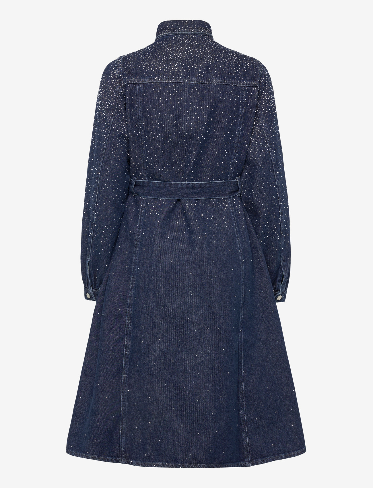 crās - Celinecras Dress - denimkjoler - 7032 dark blue denim - 1