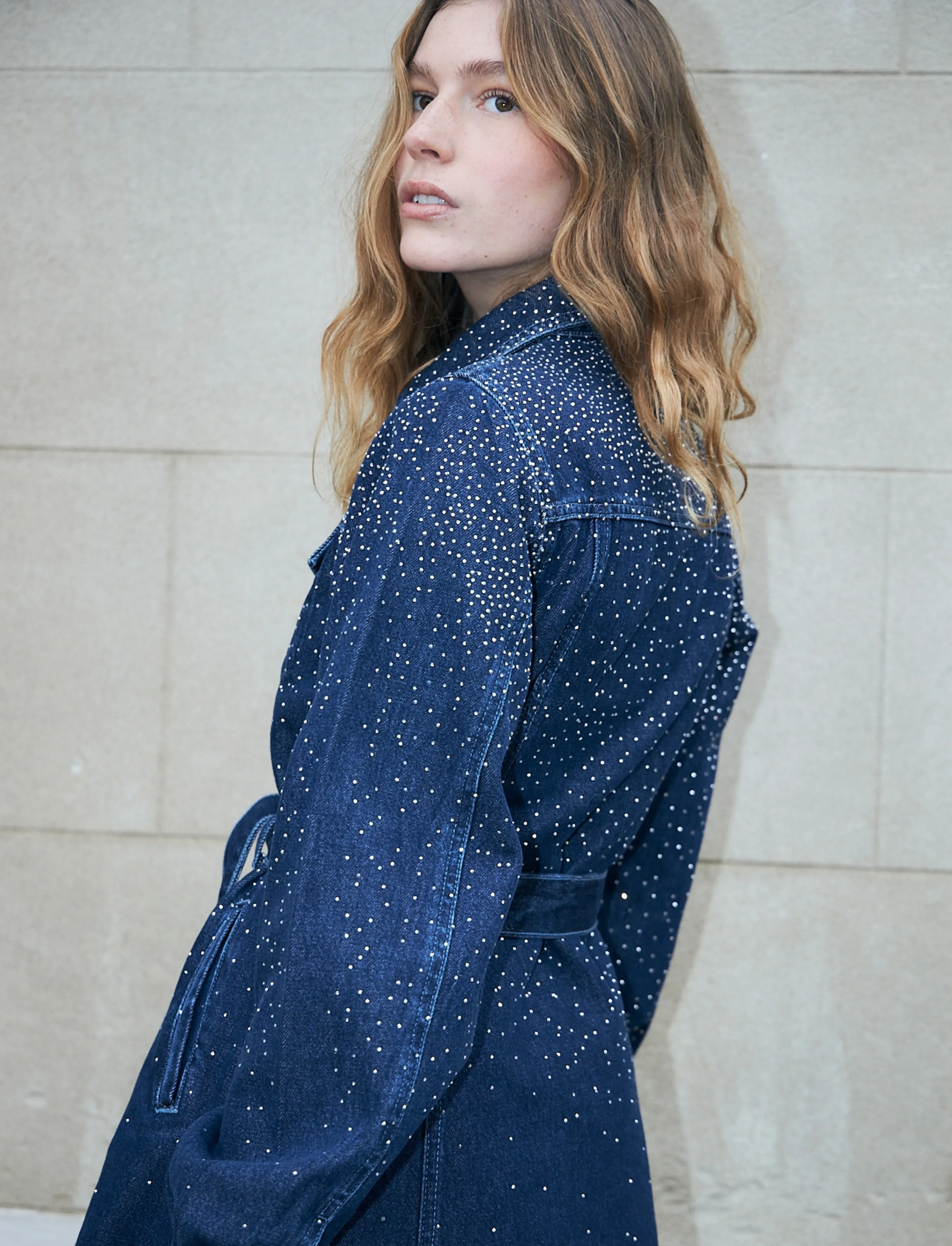 crās - Celinecras Dress - jeanskleider - 7032 dark blue denim - 3
