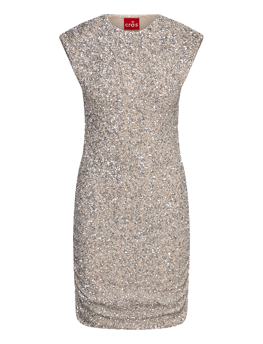 crās - Cleocras Dress - cocktail-kjoler - 9004 silver - 0