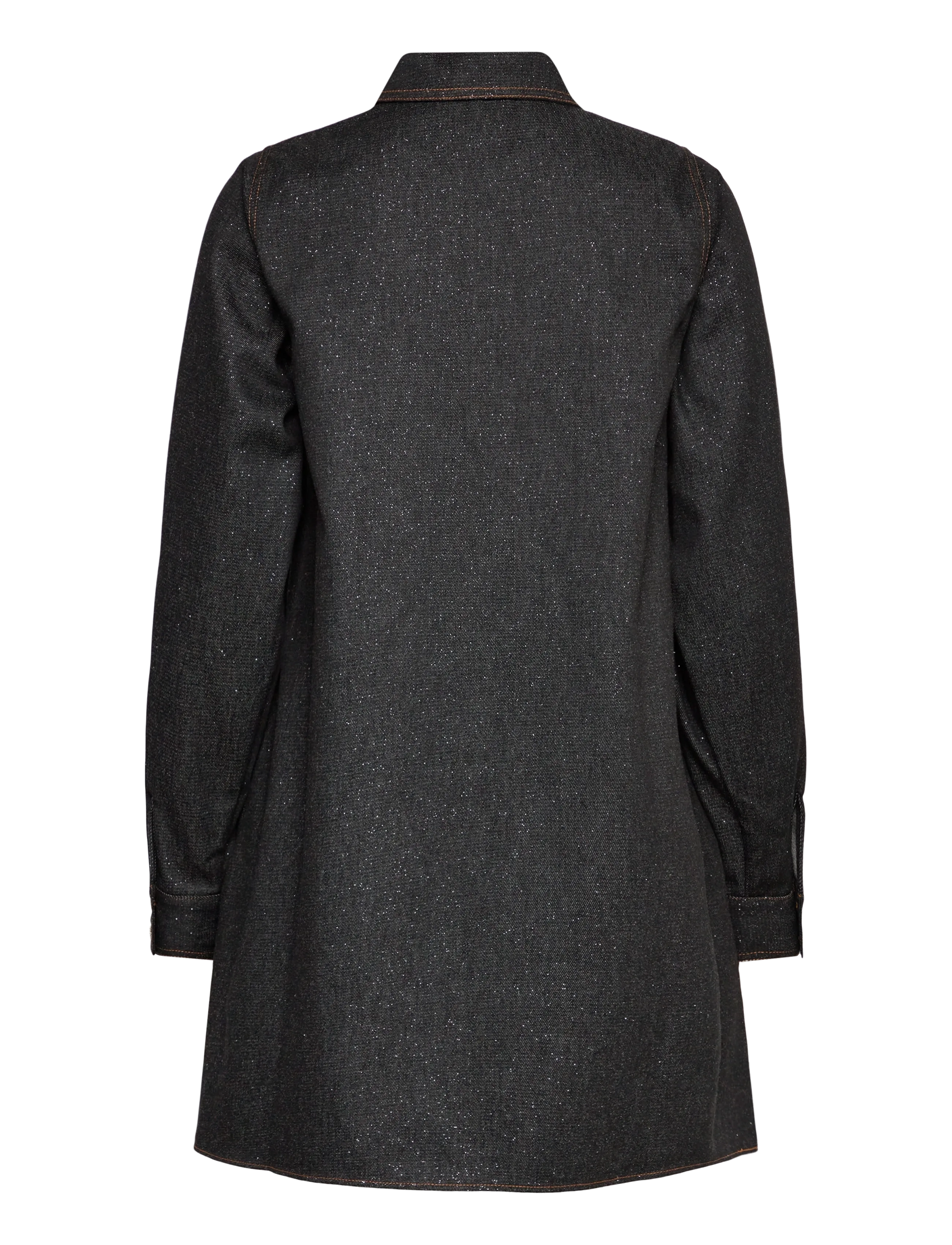 crās - Dendracras Dress - skjortklänningar - 9996 black glitter - 1