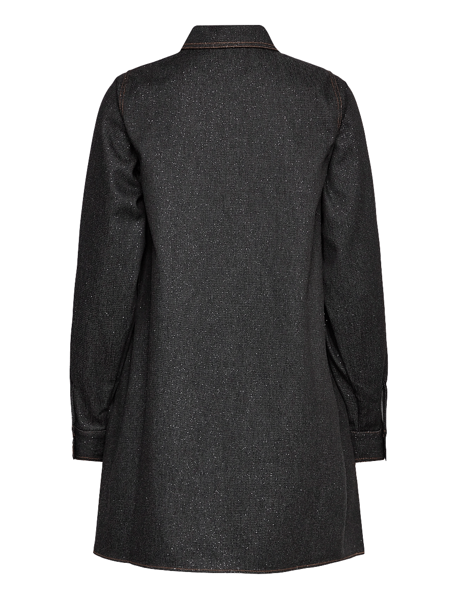 crās - Dendracras Dress - hemdkleider - 9996 black glitter - 1