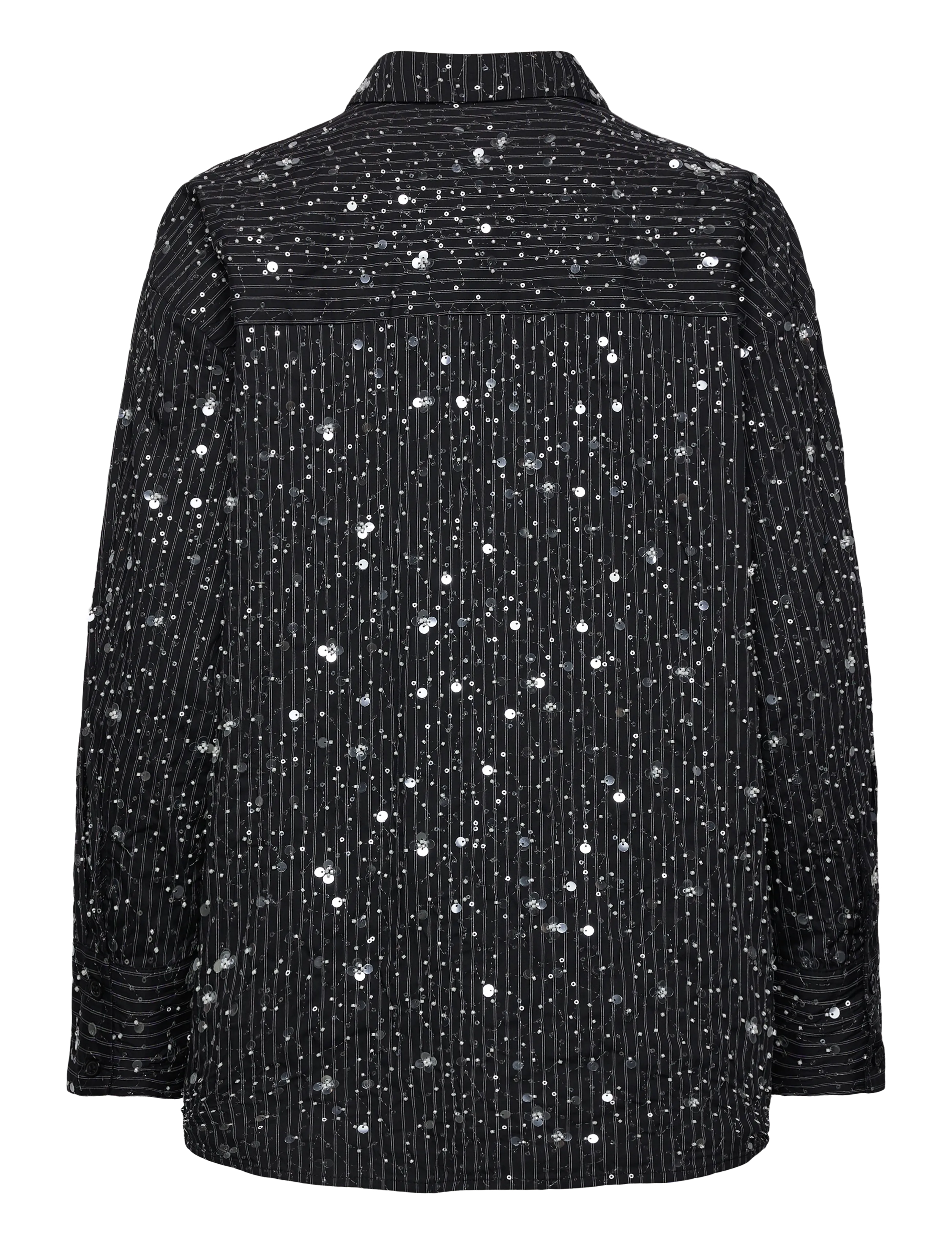 crās - Elliecras Shirt - langermede skjorter - 9995 black pinstripe - 1