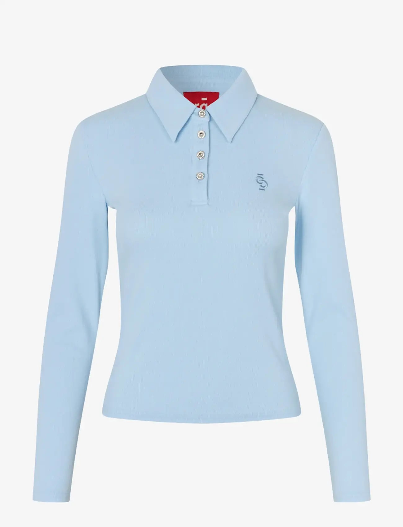 crās - Ivonecras Blouse - polo shirts - light blue - 1